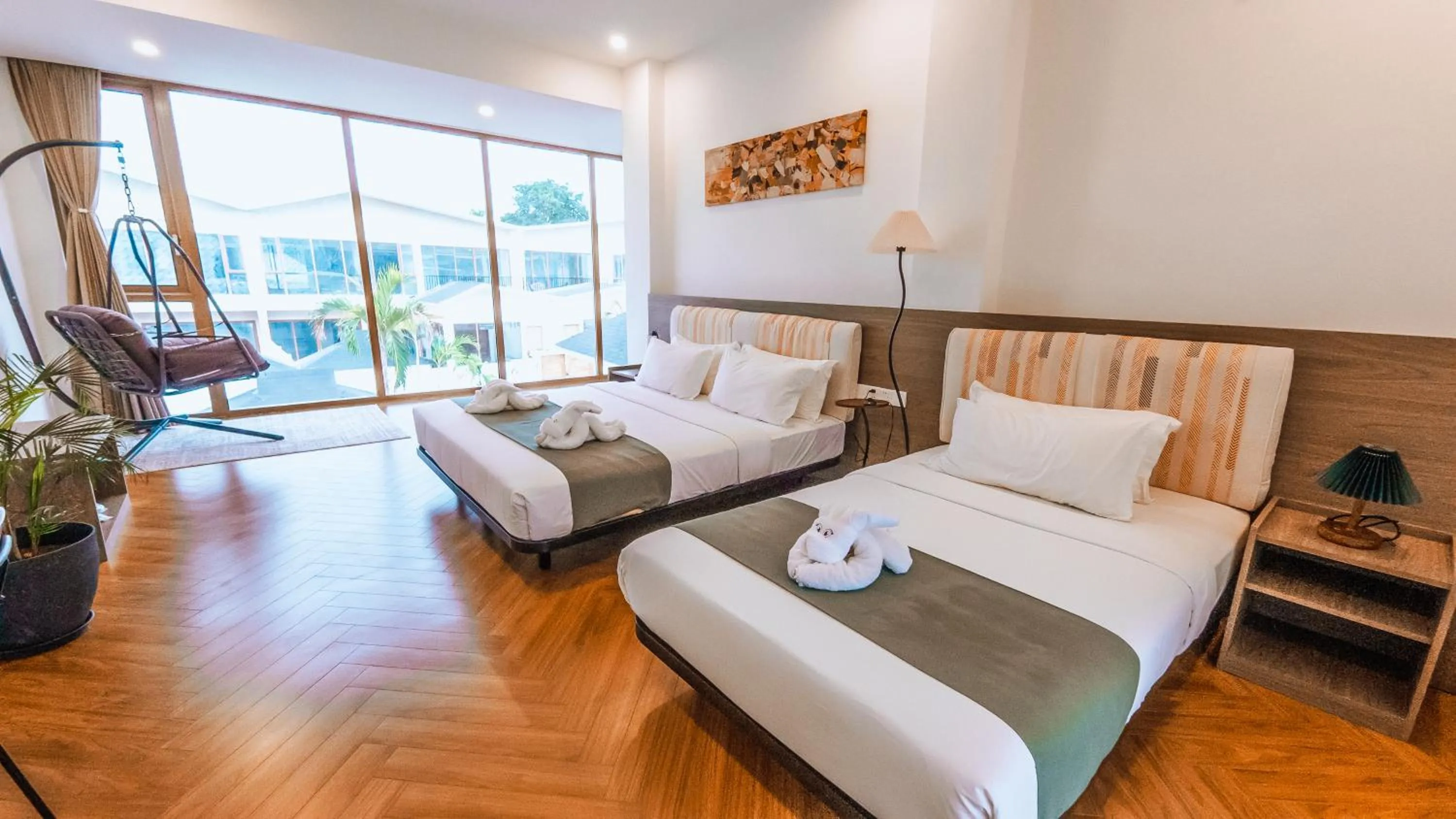 Bed in Chez Judy Resort