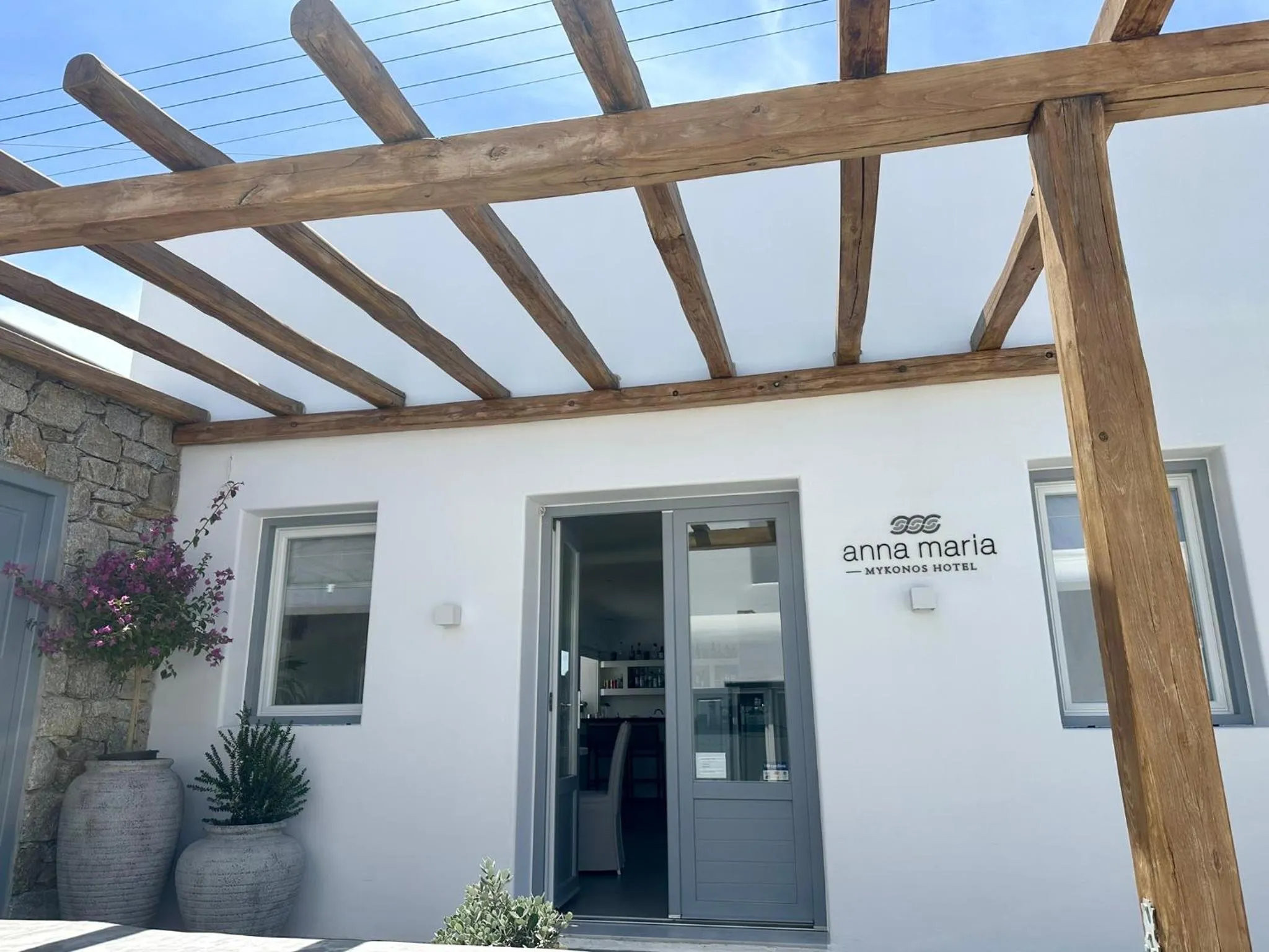 Facade/entrance in Anna-Maria Mykonos Hotel