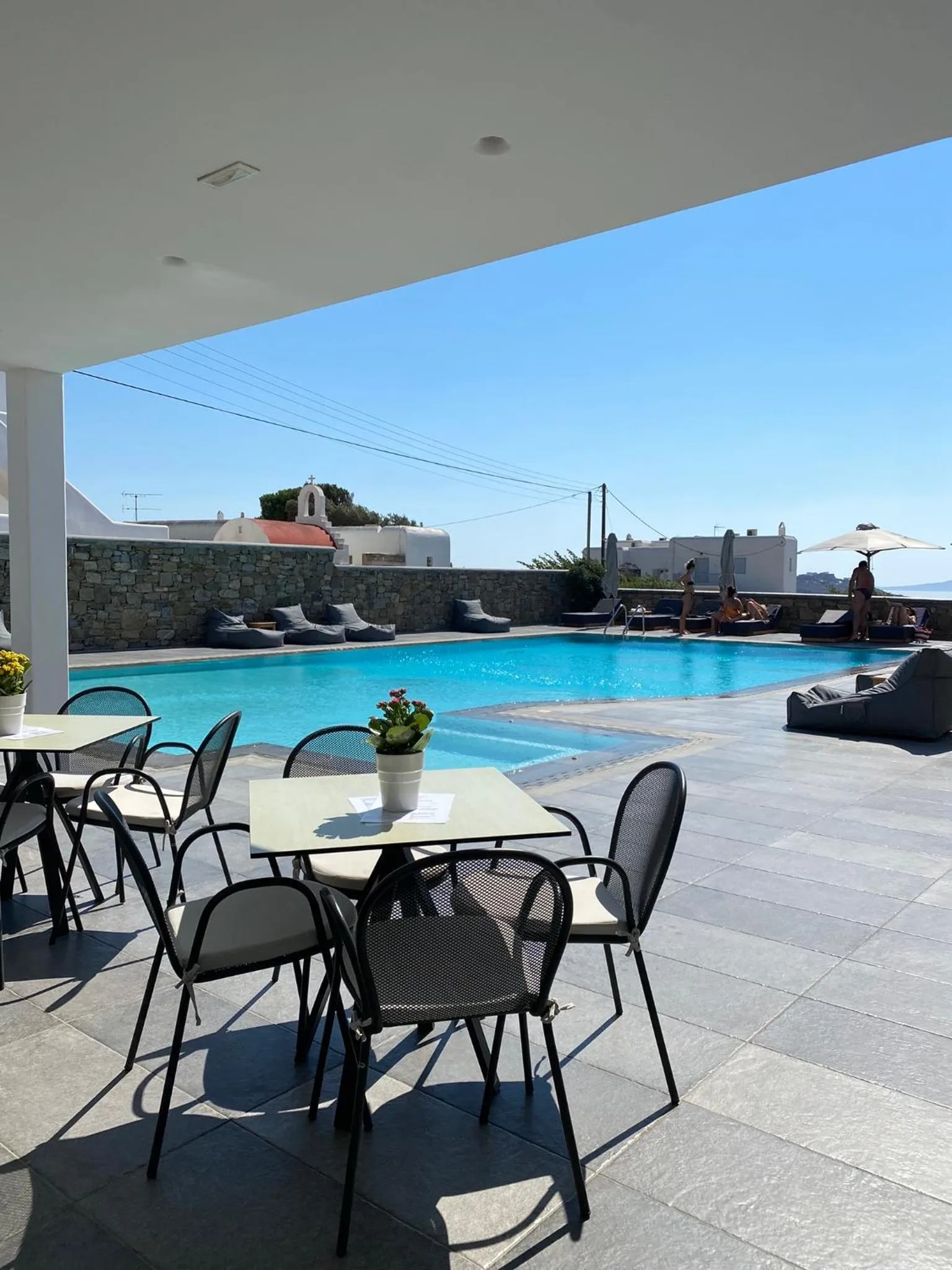 Seating area in Anna-Maria Mykonos Hotel