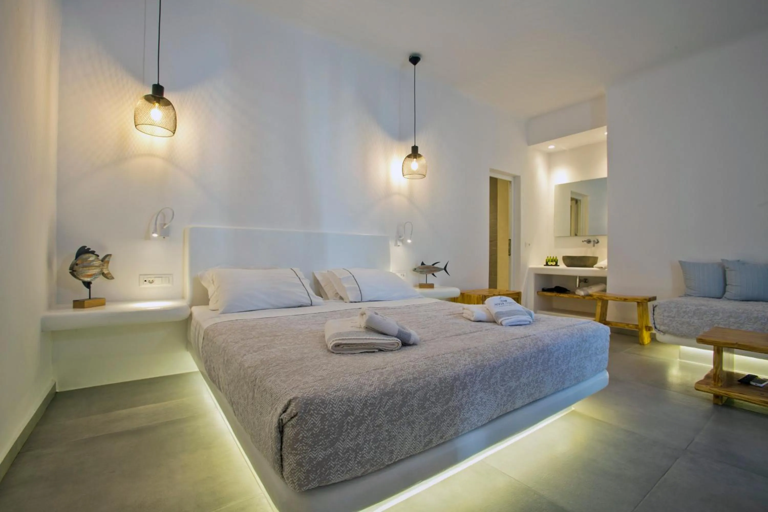 Photo of the whole room, Bed in Anna-Maria Mykonos Hotel