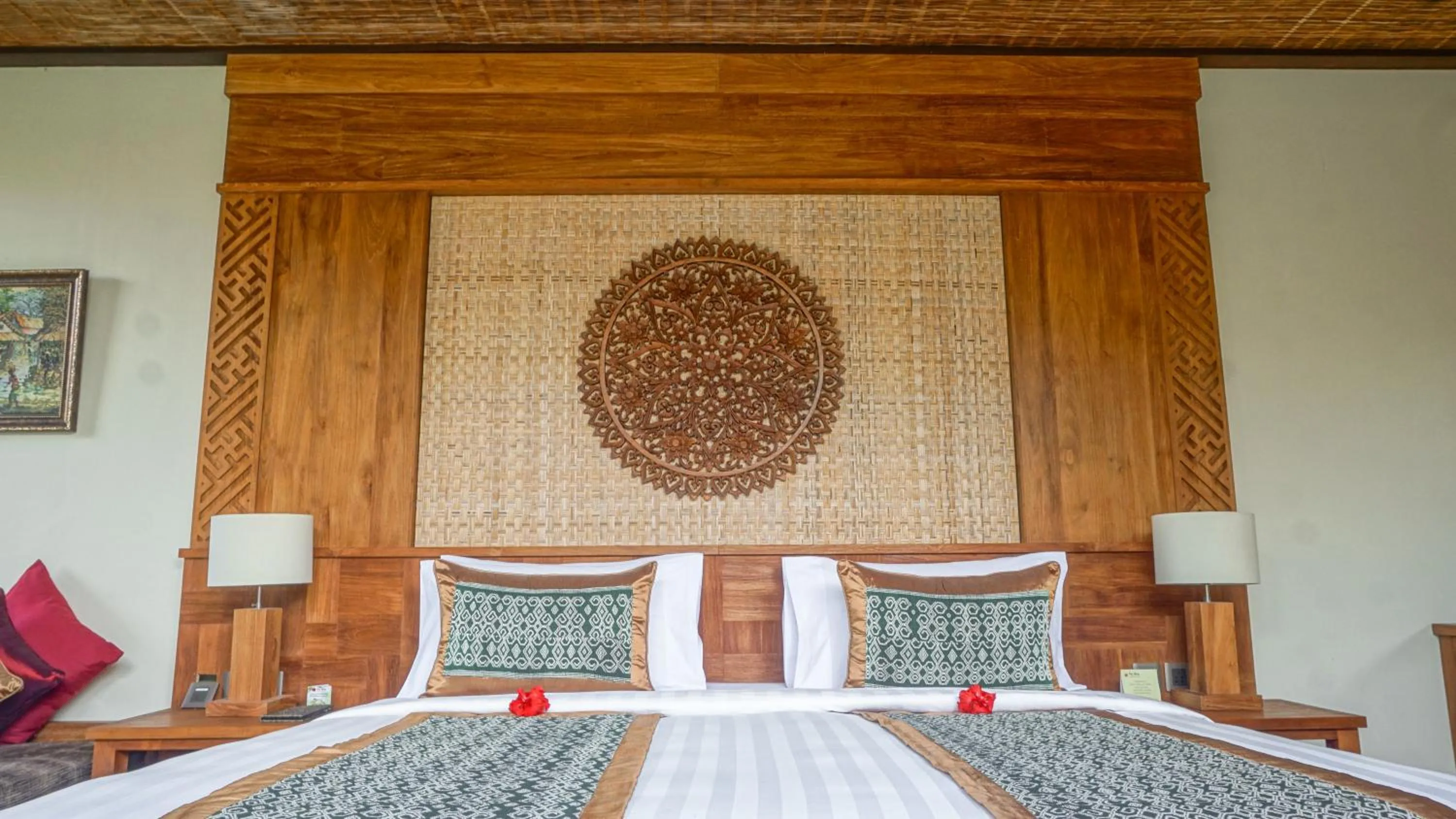 Bed in Sakti Garden Resort & Spa