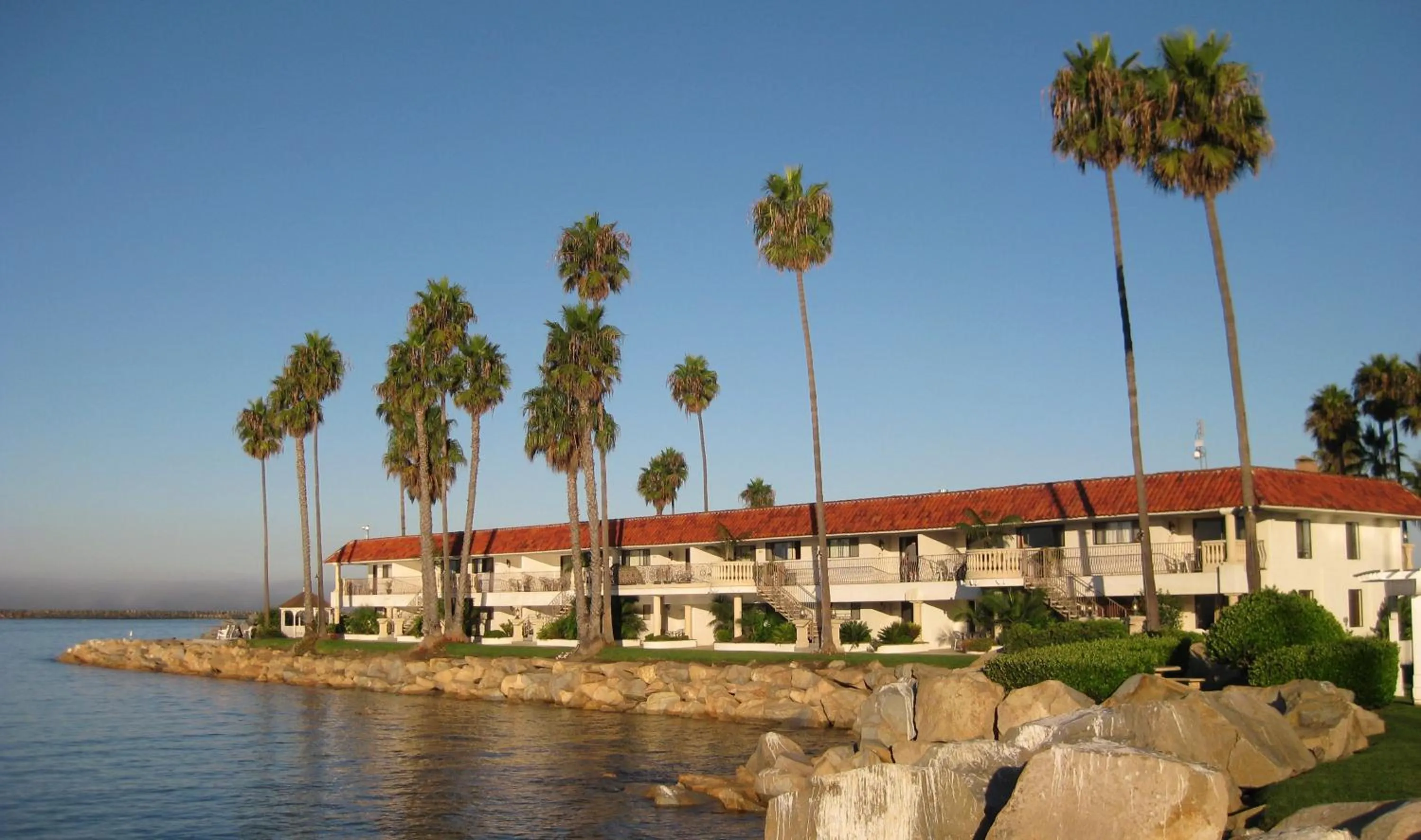 Facade/entrance in Oceanside Marina Suites - A Waterfront Hotel