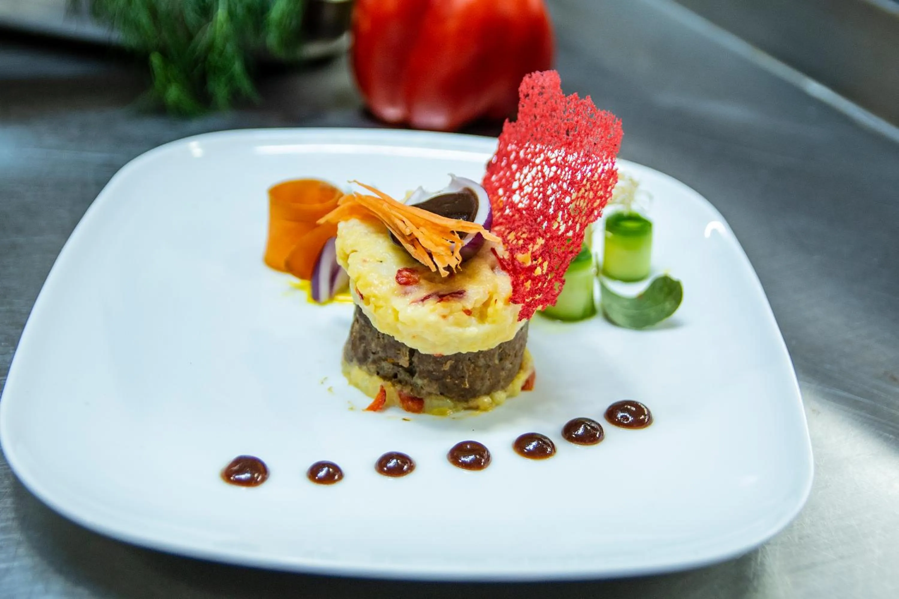 Food close-up in Blue Bay Beach Hotel
