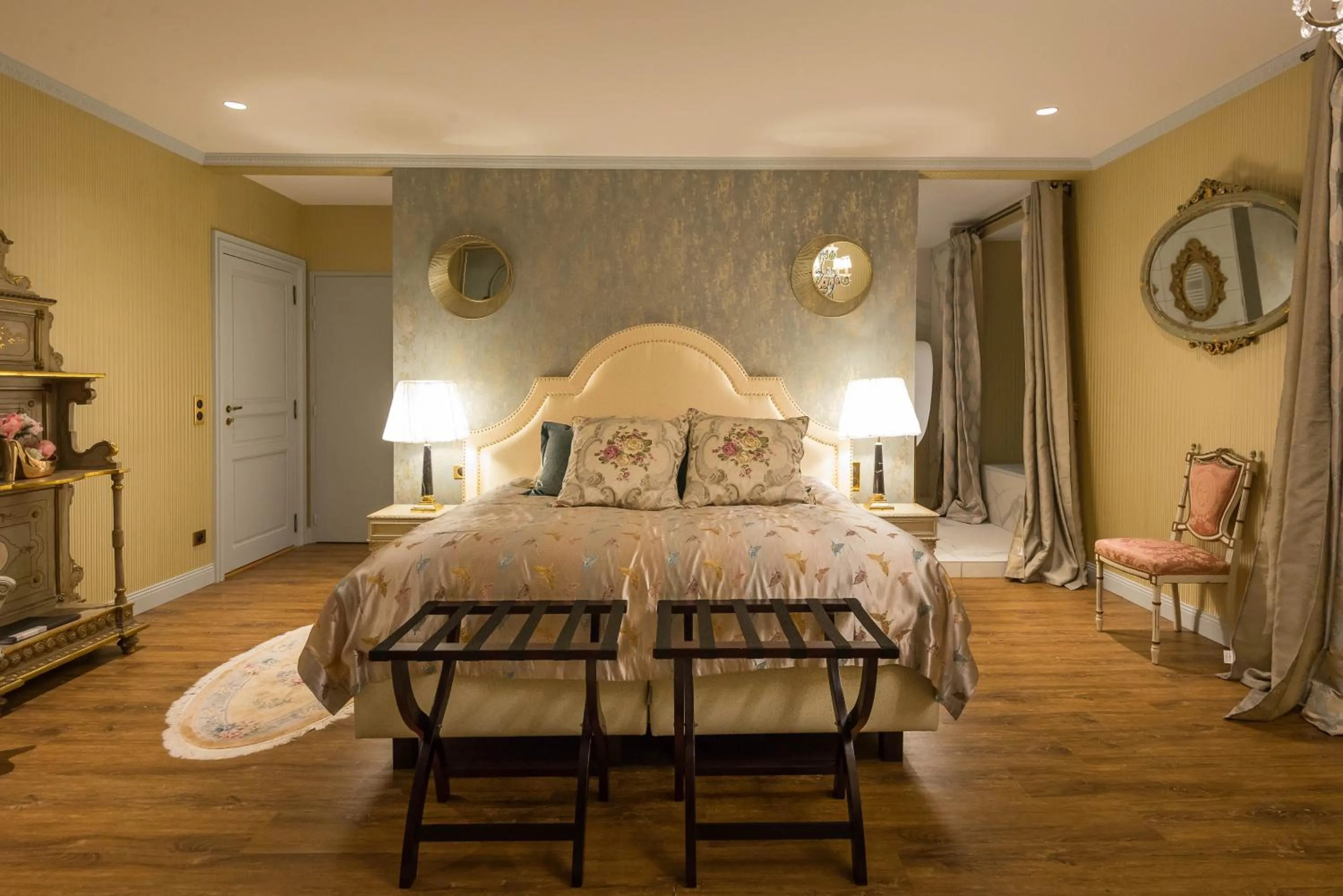 Bed in Chateau du Bec du Gave