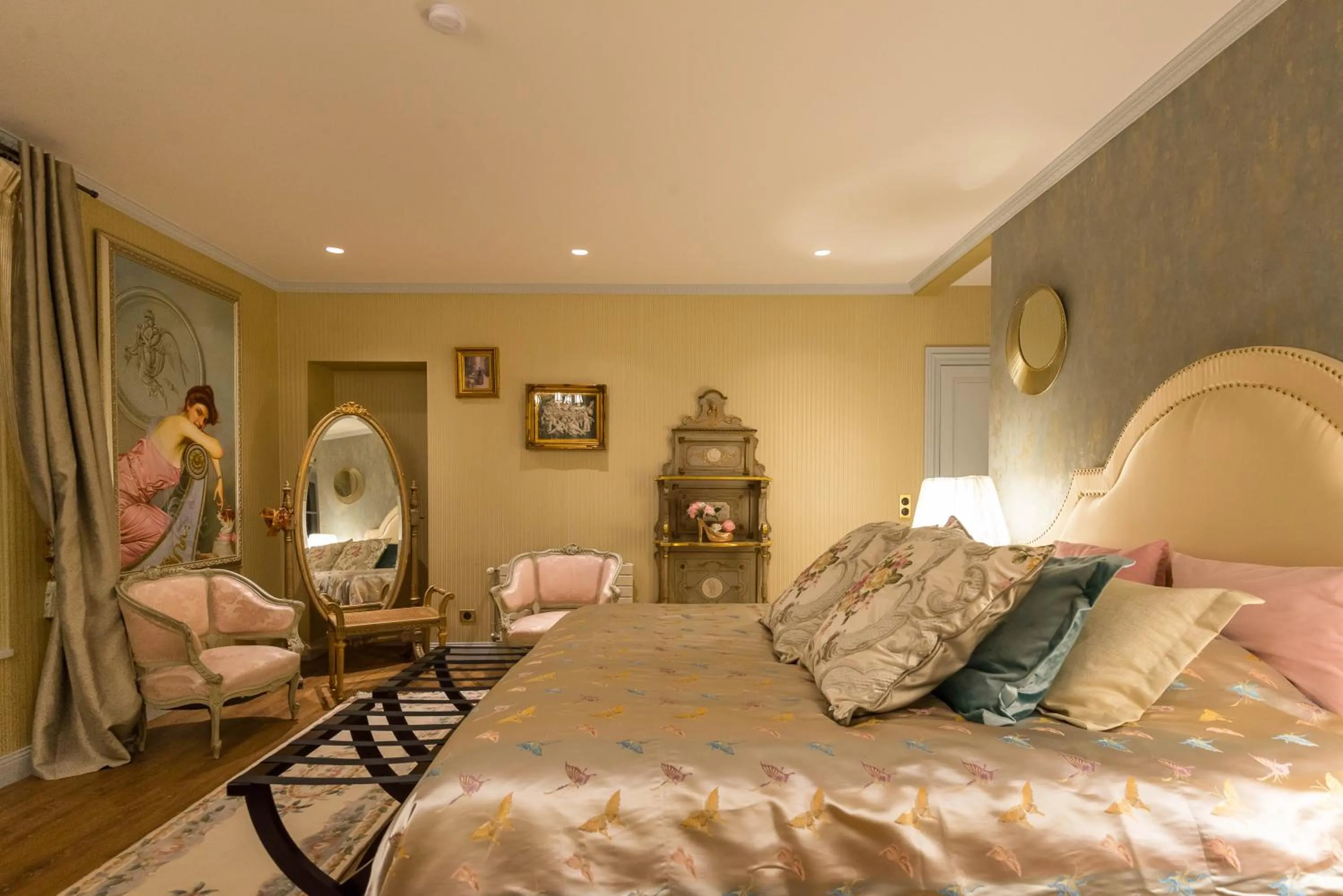 Bed in Chateau du Bec du Gave