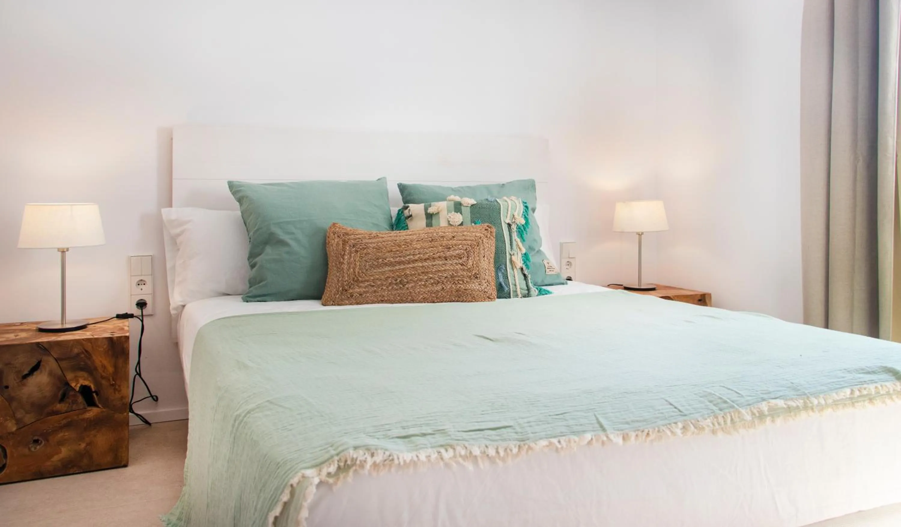 Bedroom, Bed in Bungalows Es Pins - Emar Hotels