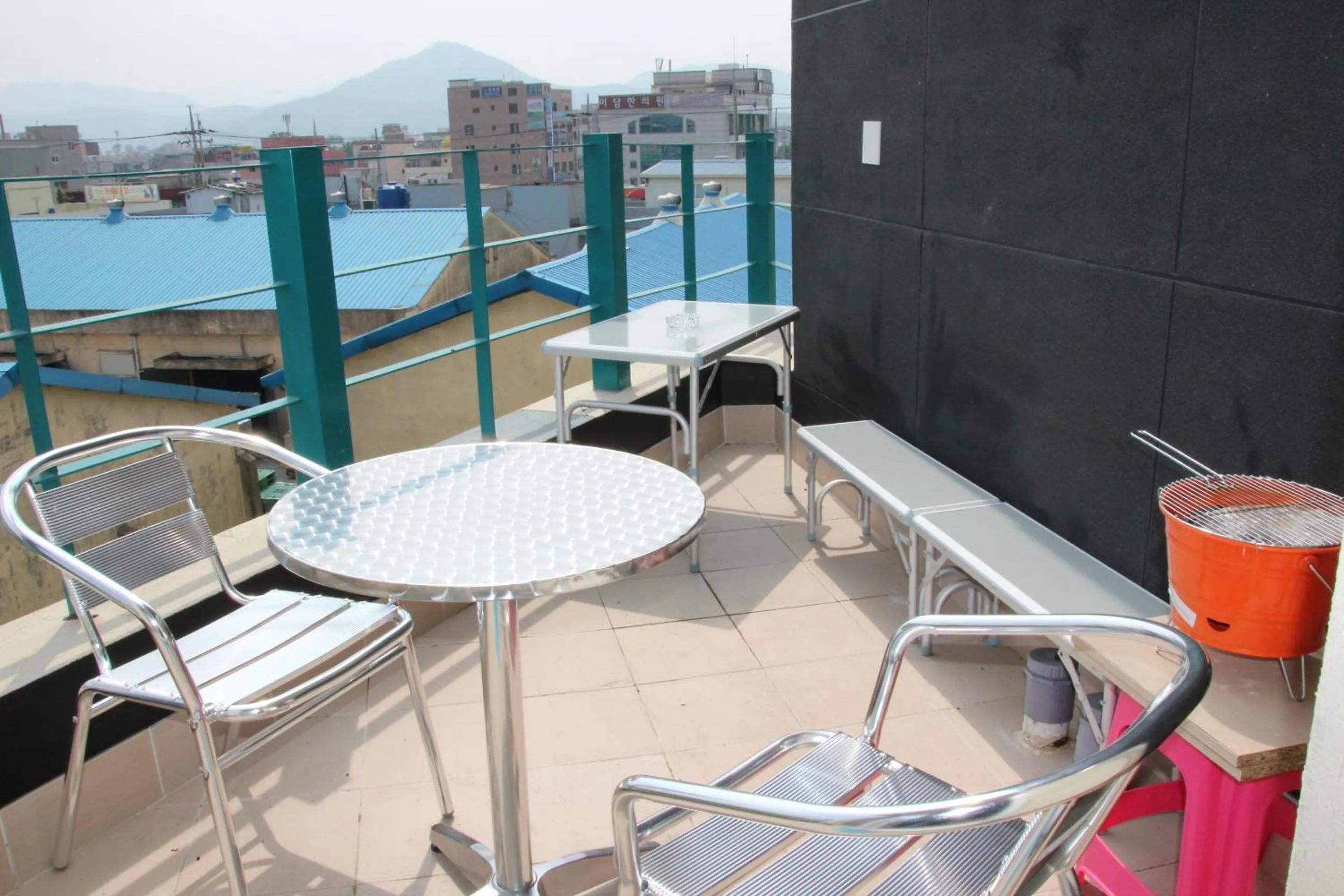 Balcony/Terrace in Hostel Dahyun & Guesthouse