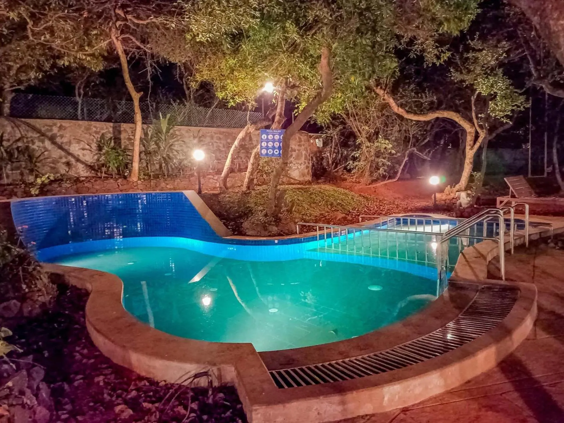 Pool view in Advait Resort Kshetra Mahabaleshwar