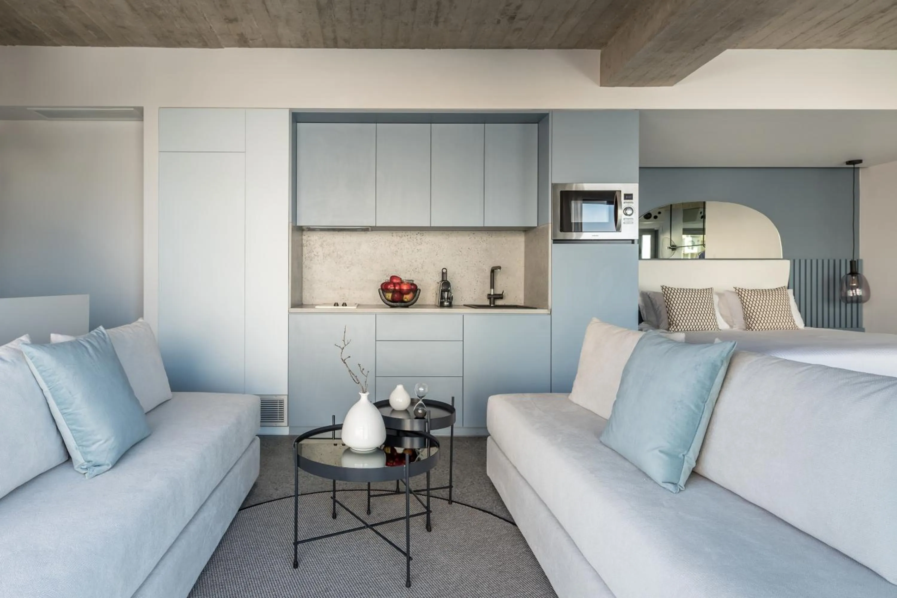 Seating area in Urban Suites