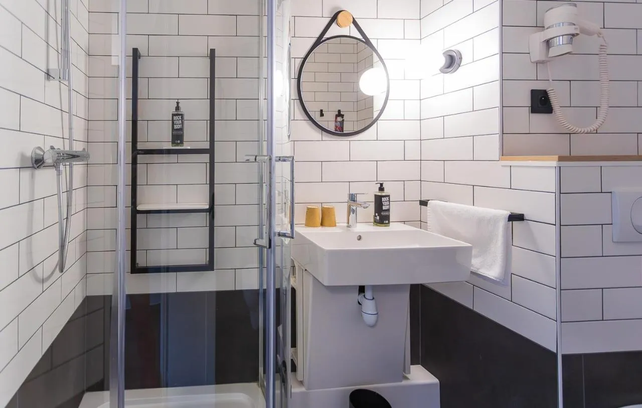 Shower in ibis Grenoble Gare