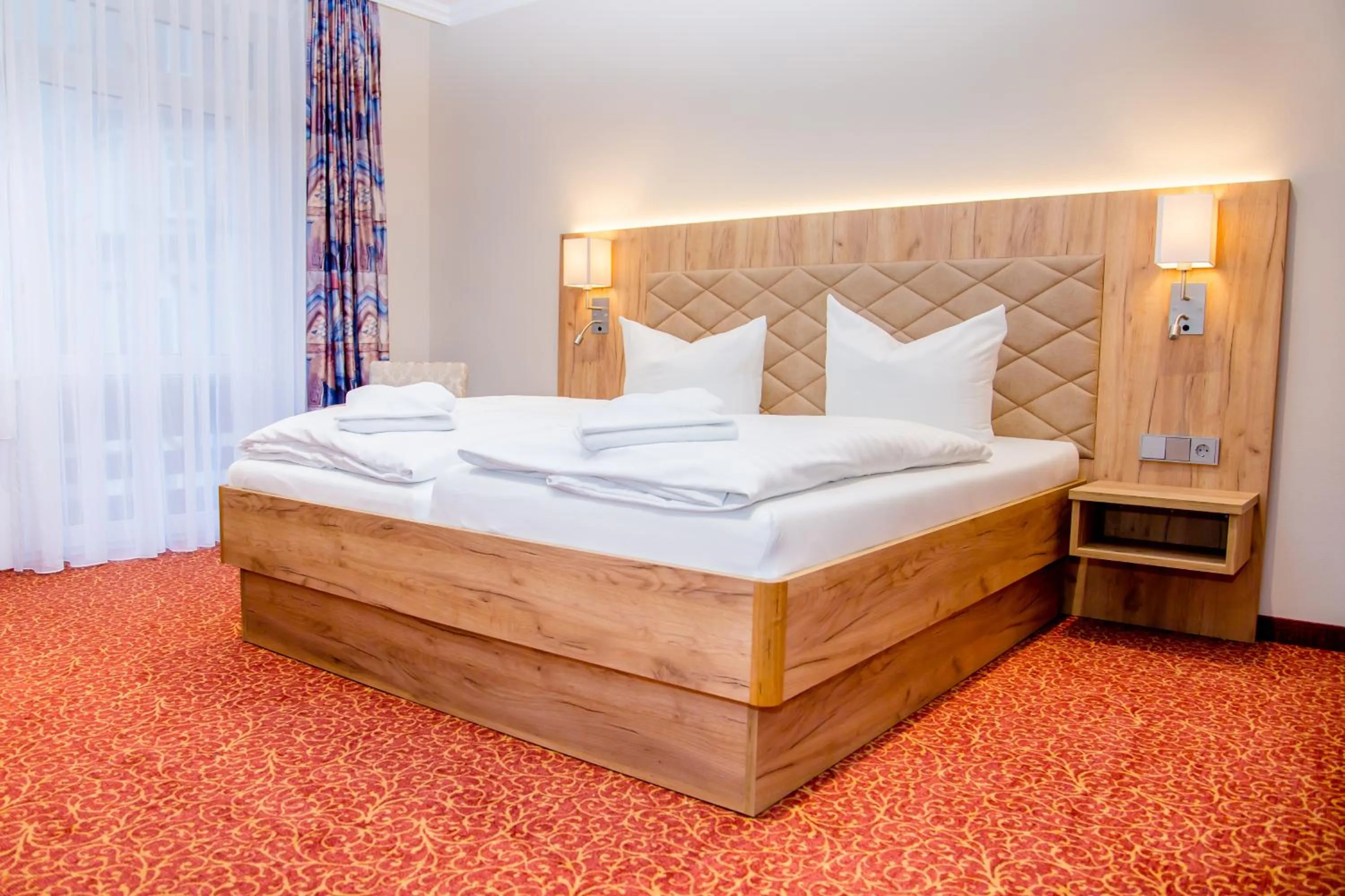 Bedroom, Bed in Waldhotel Friedrichroda