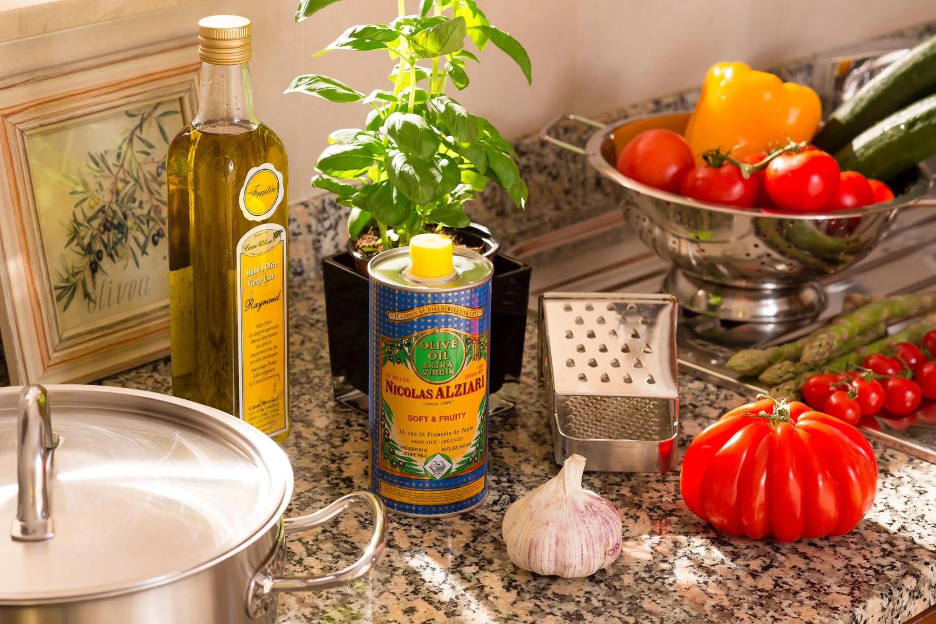 Kitchen or kitchenette in Villa d'Estelle