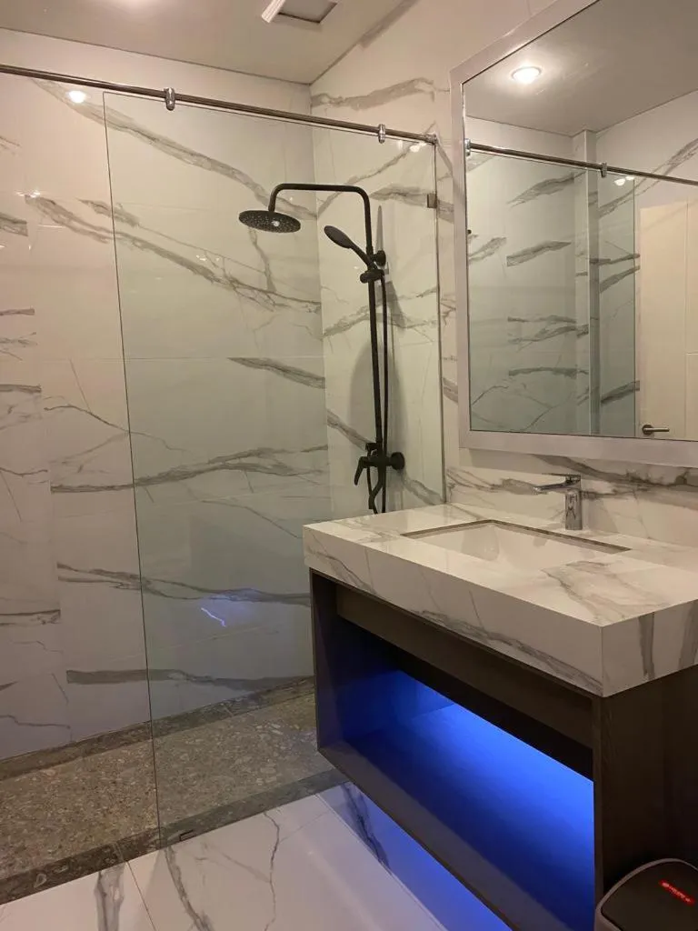 Bathroom in panfila hotel