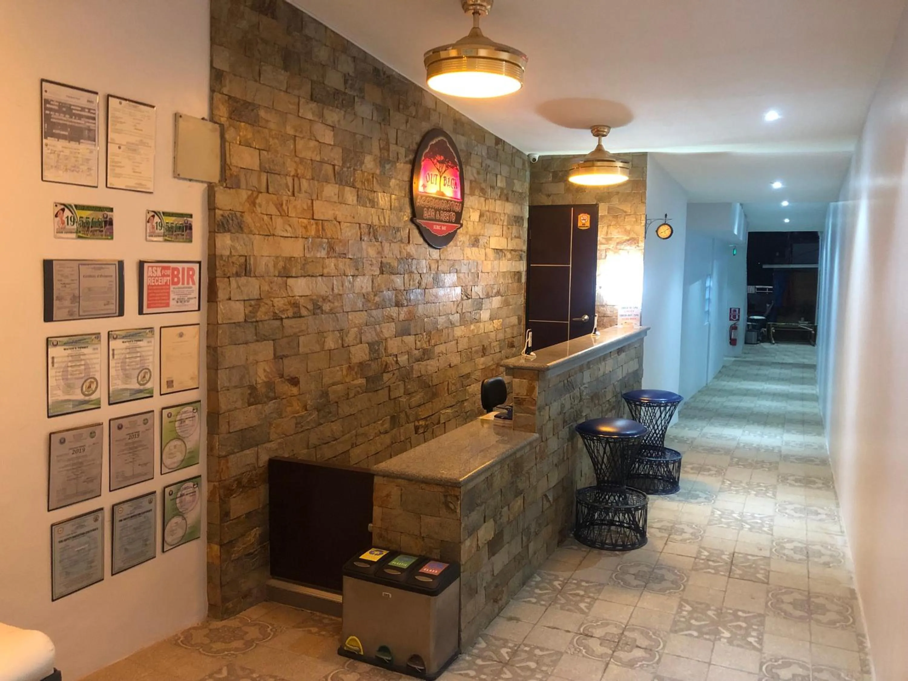 Lobby or reception in Out Back