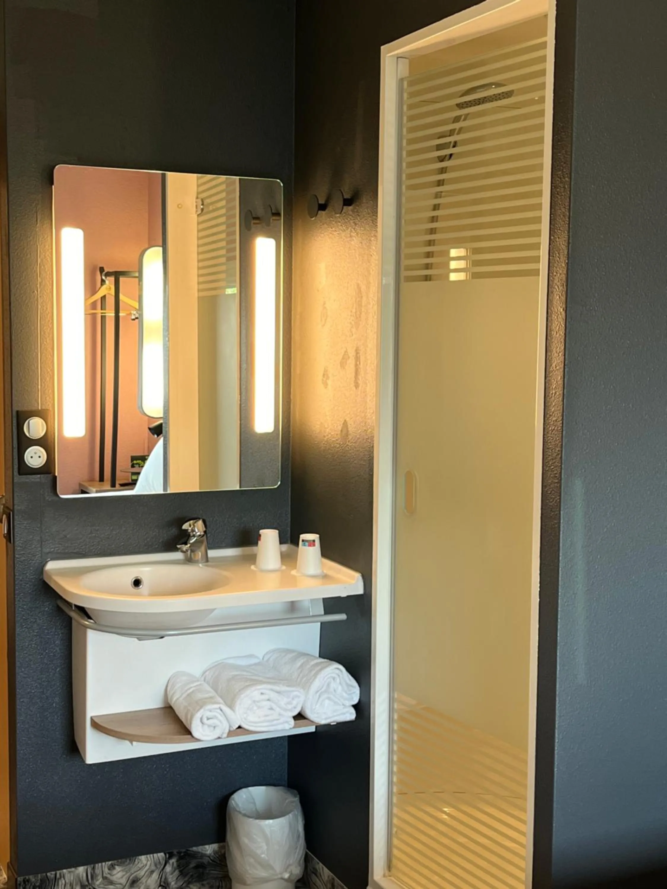 Shower, Bathroom in ibis Budget Liege