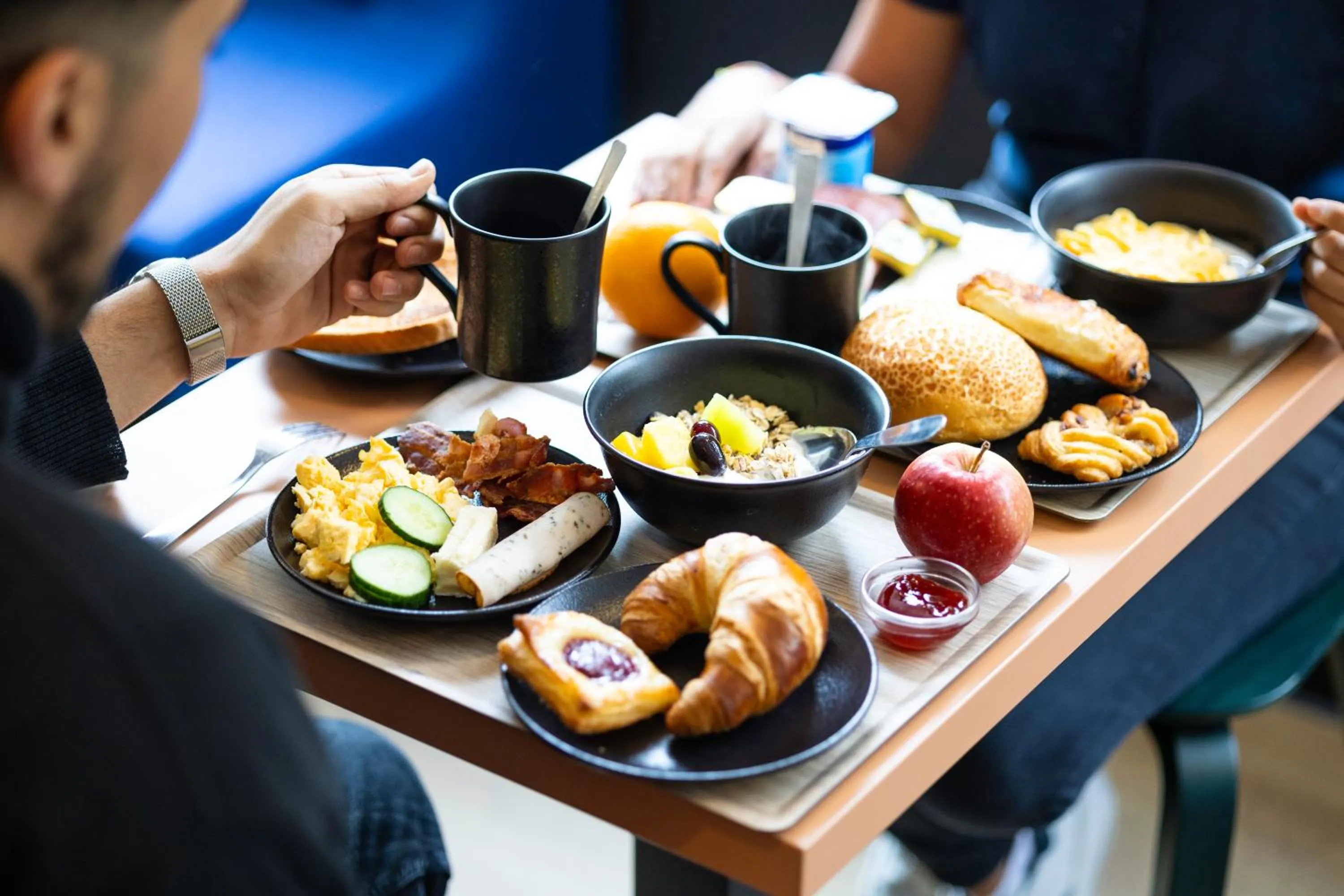 Buffet breakfast in B&B HOTEL Liège Rocourt