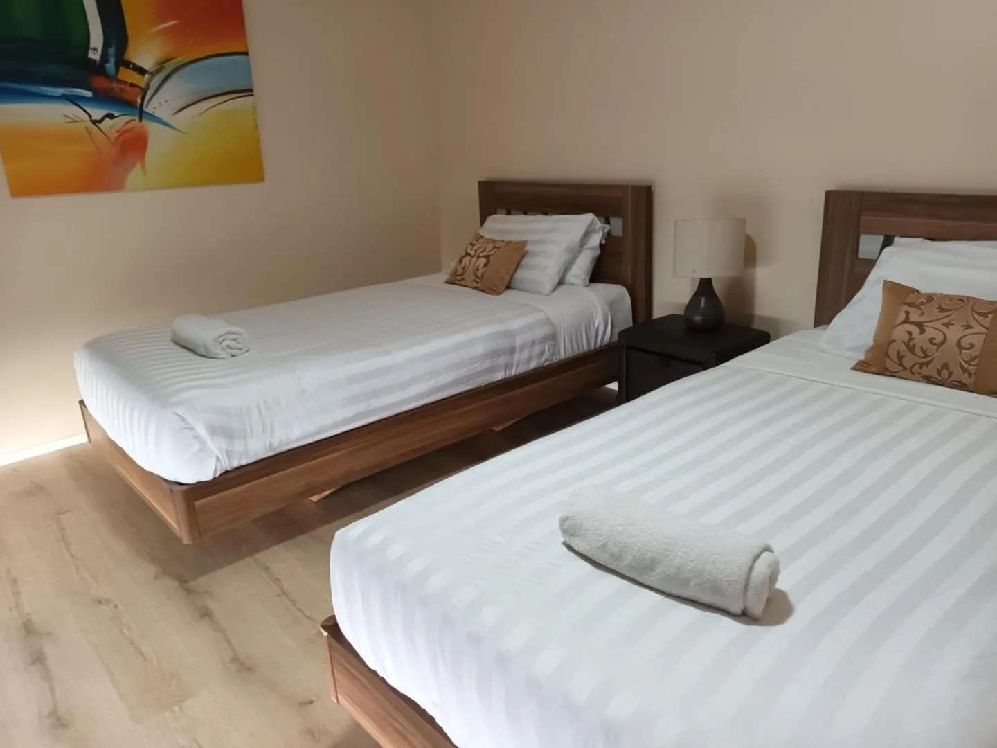 Bed in Albion Motel Finley