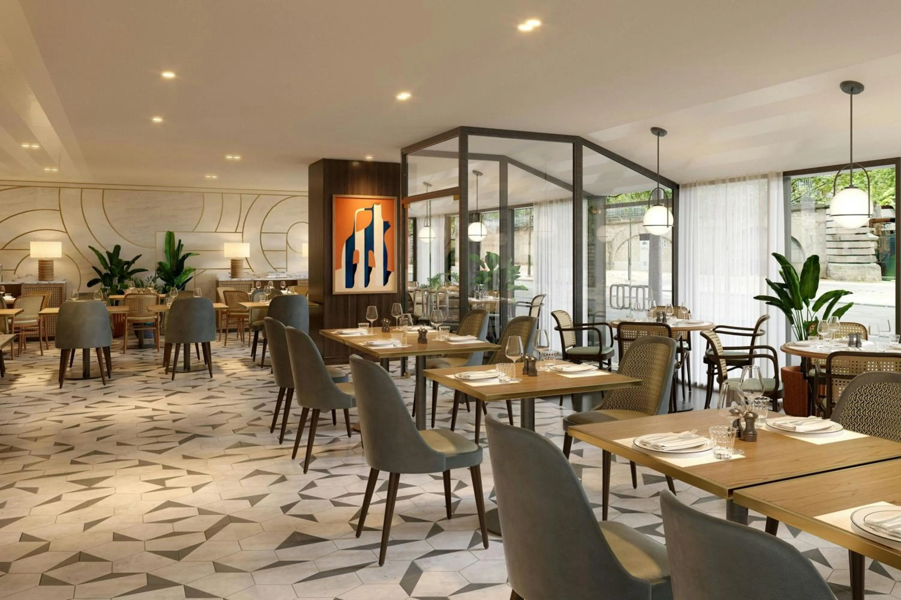 Restaurant/places to eat in Paris Marriott Rive Gauche Hotel & Conference Center