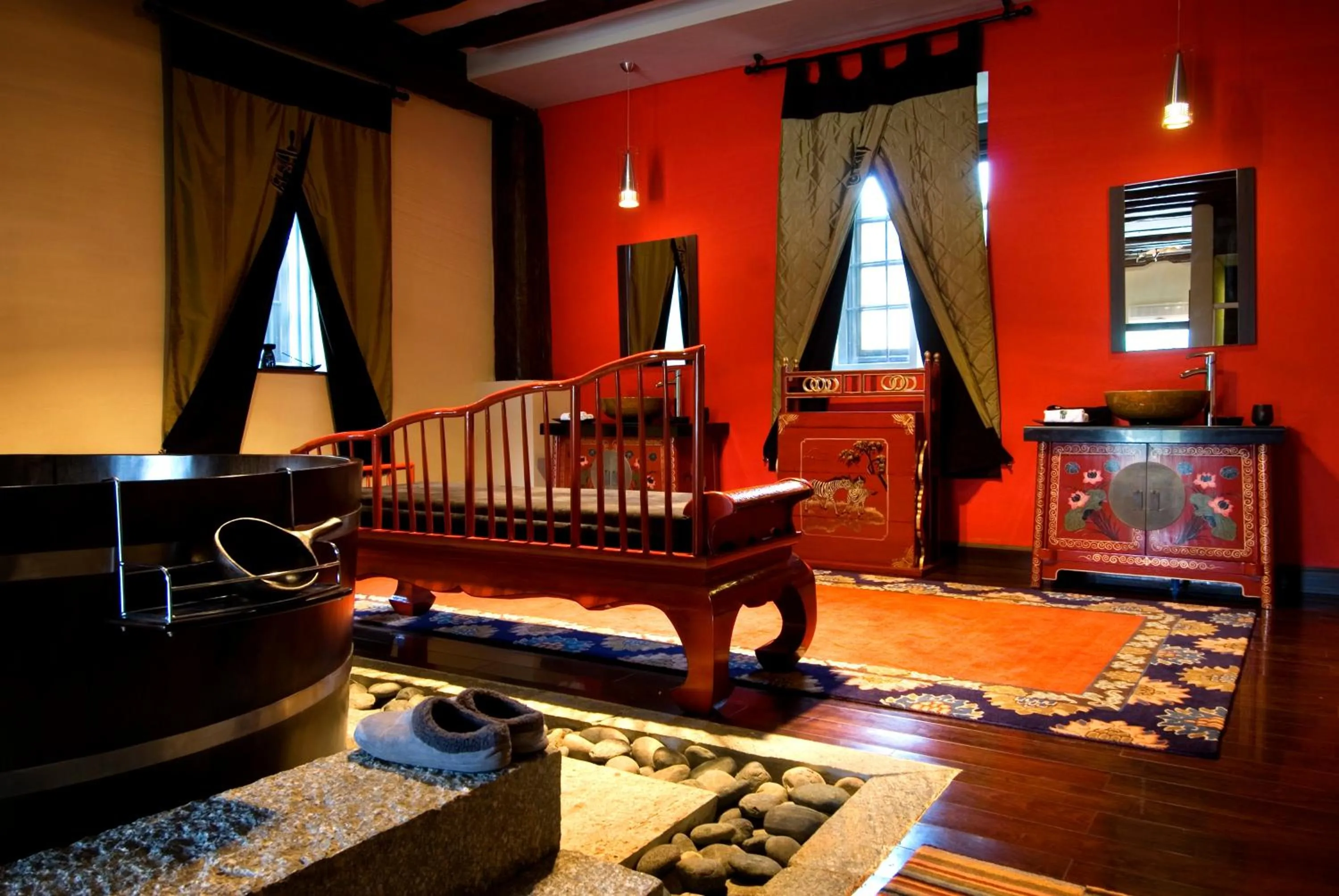 Bathroom in Banyan Tree Ringha