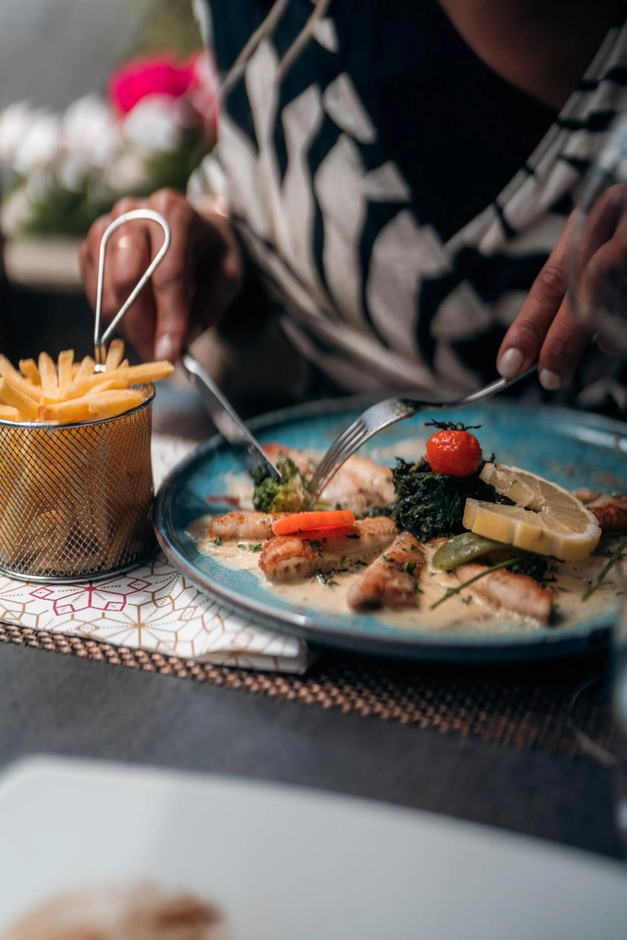 Food and drinks in Relais Fleuri