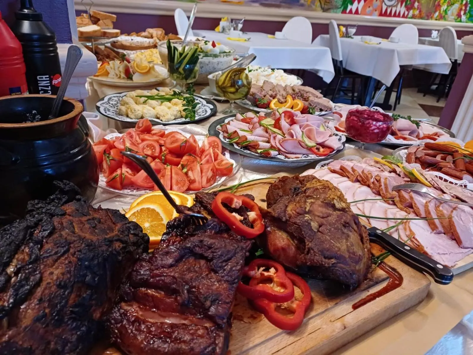 Dining area in Rezydencja Izabella