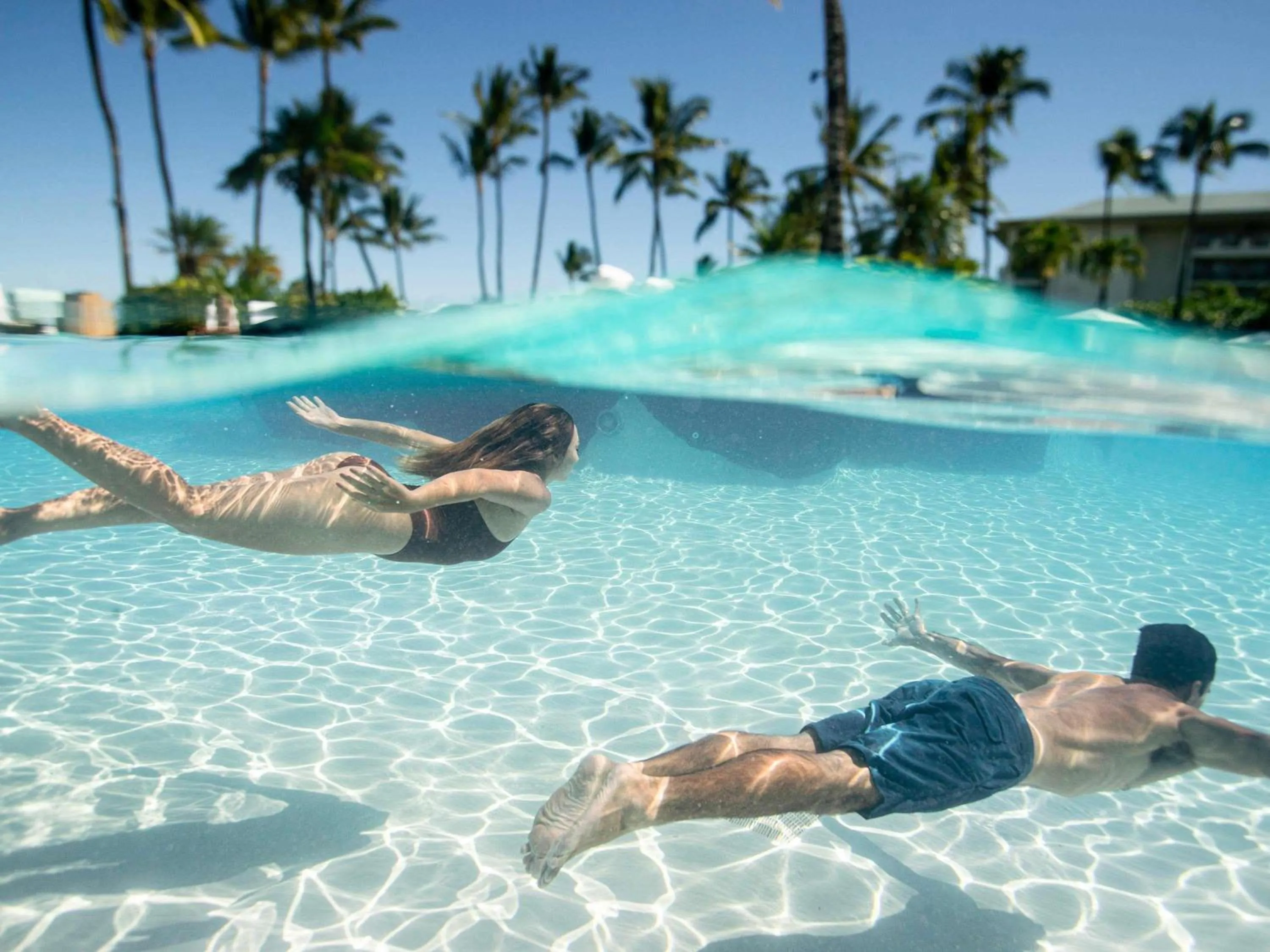 Pool view in Fairmont Orchid