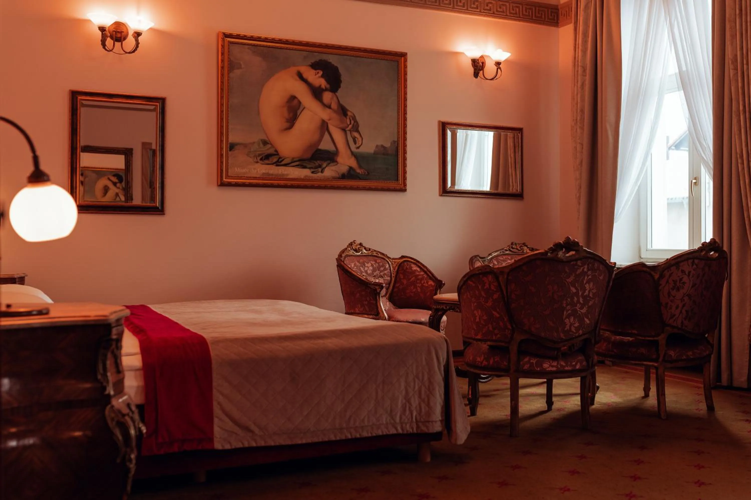 Bed in Hotel Ambasada Bolesławiec