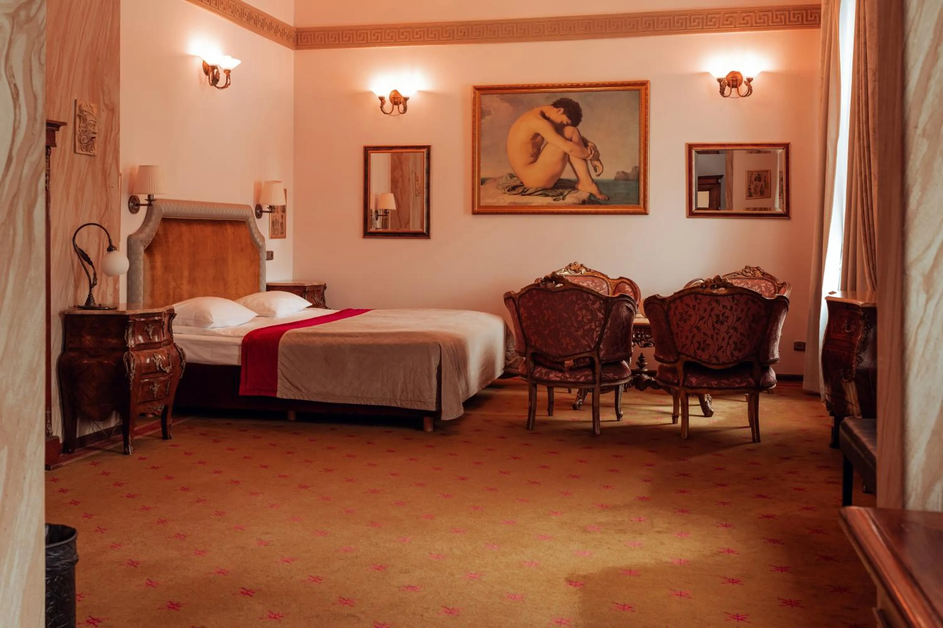 Bed in Hotel Ambasada Bolesławiec