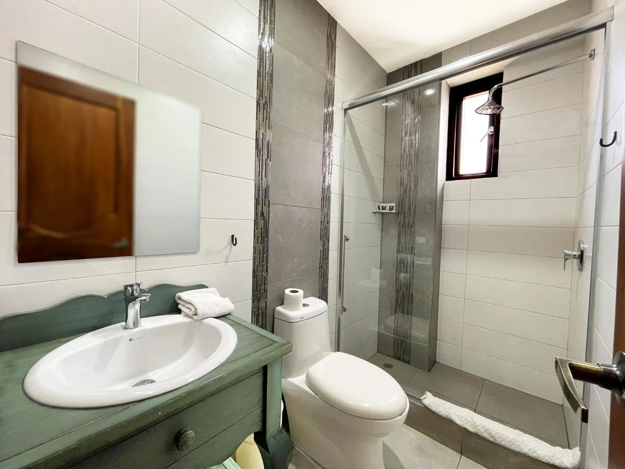 Bathroom in Hotel Azul de la Plaza by Chat Noir