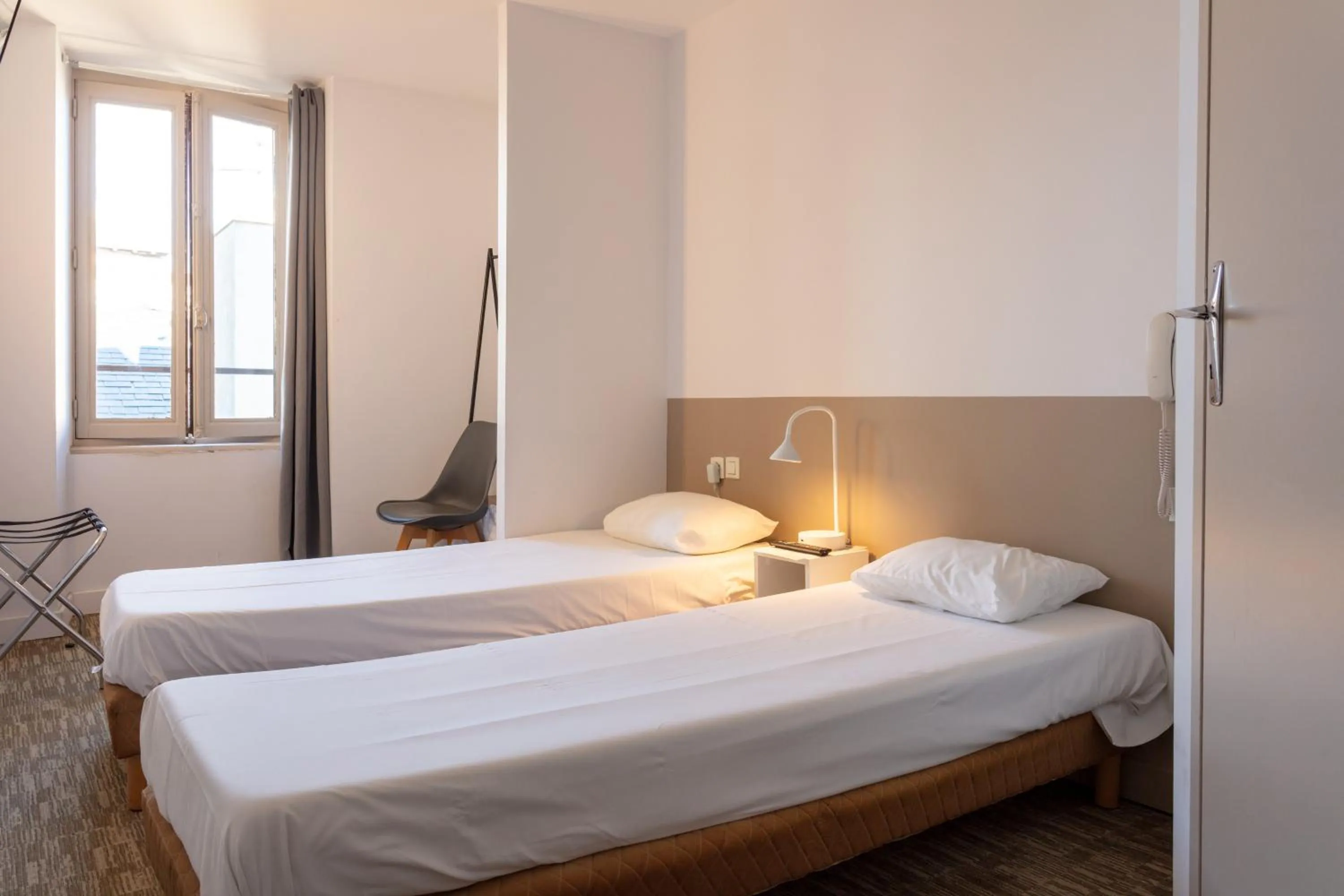 Bedroom, Bed in Hotel du Clocher