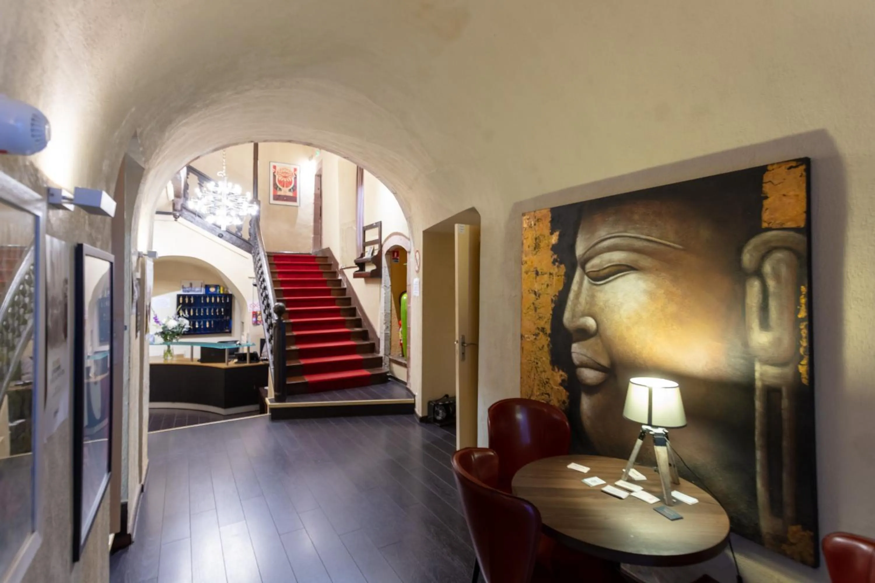 Lobby or reception in Hotel du Clocher
