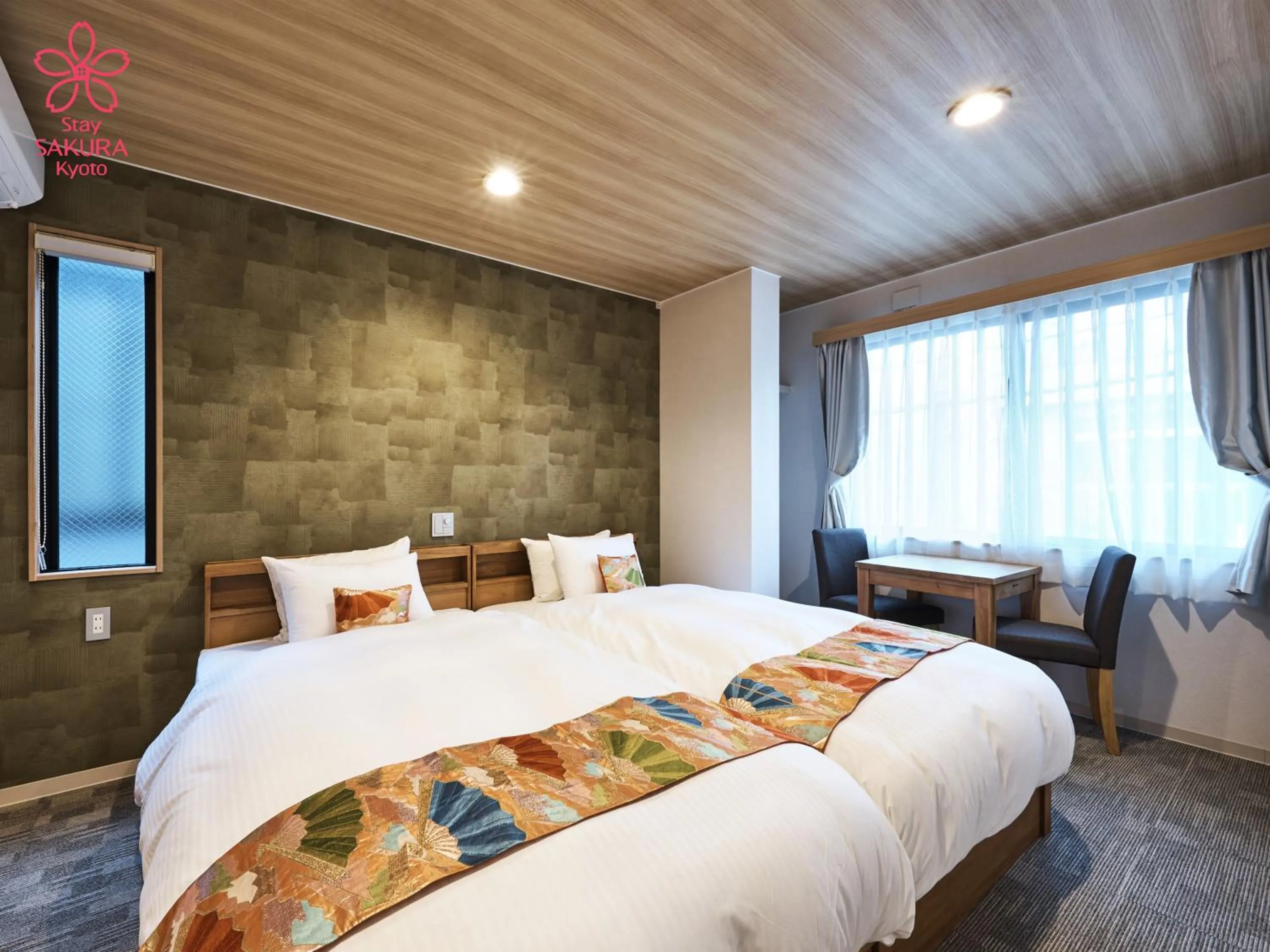 Seating area, Bed in Stay SAKURA Kyoto Kiyomizu Ougi