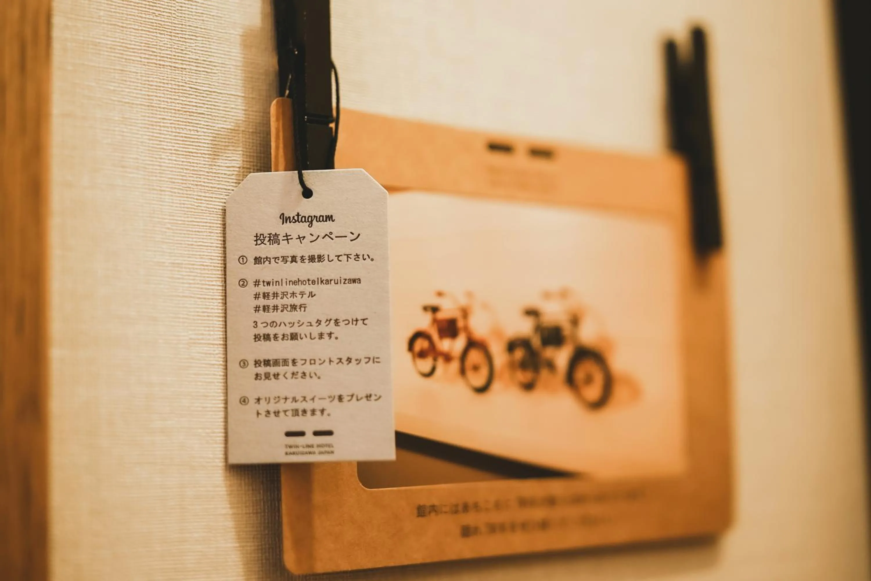 Decorative detail in Twin-Line Hotel Karuizawa Japan