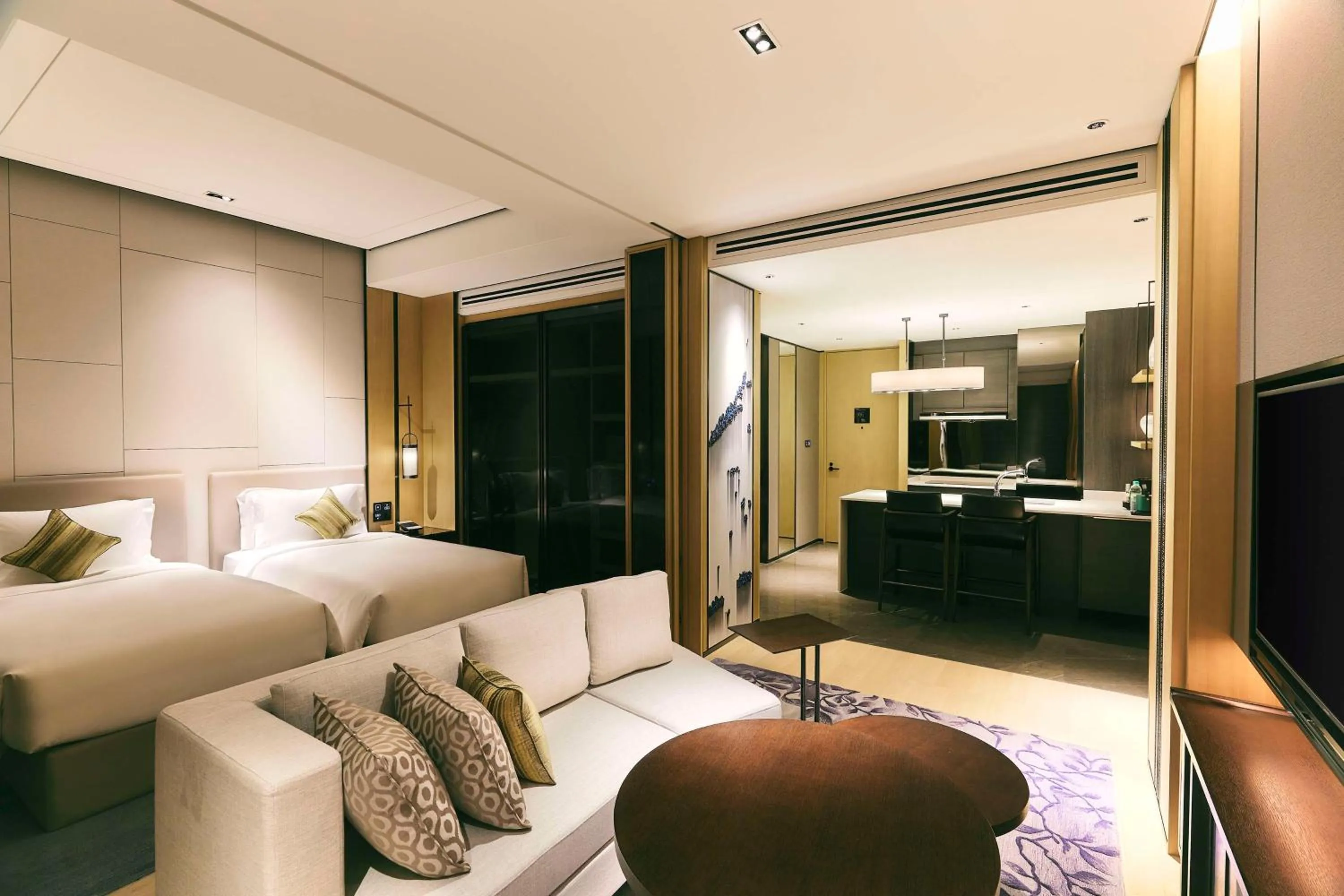 Bedroom, Bed in Kempinski Residences Guangzhou