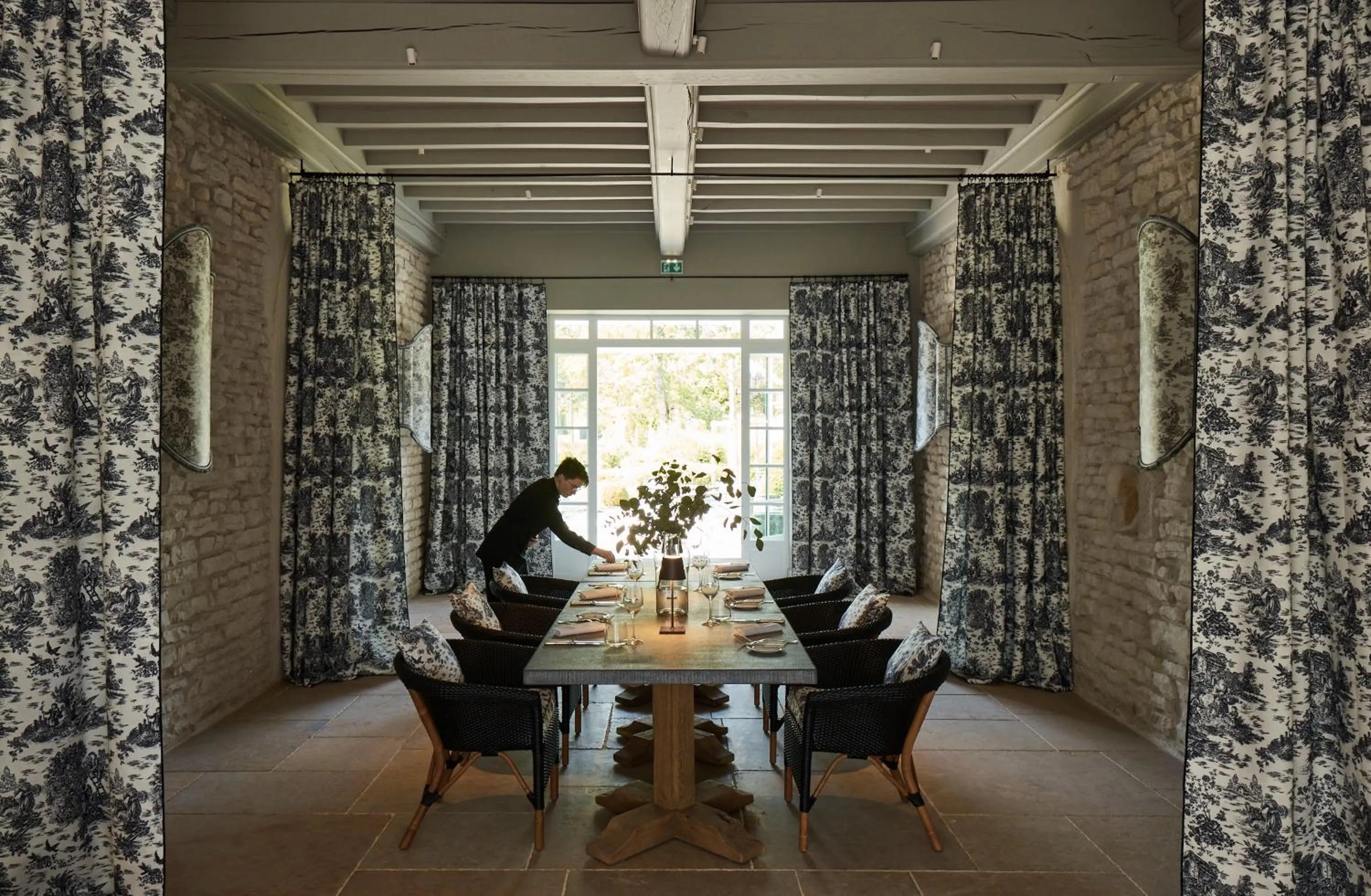 Dining area in COMO Le Montrachet