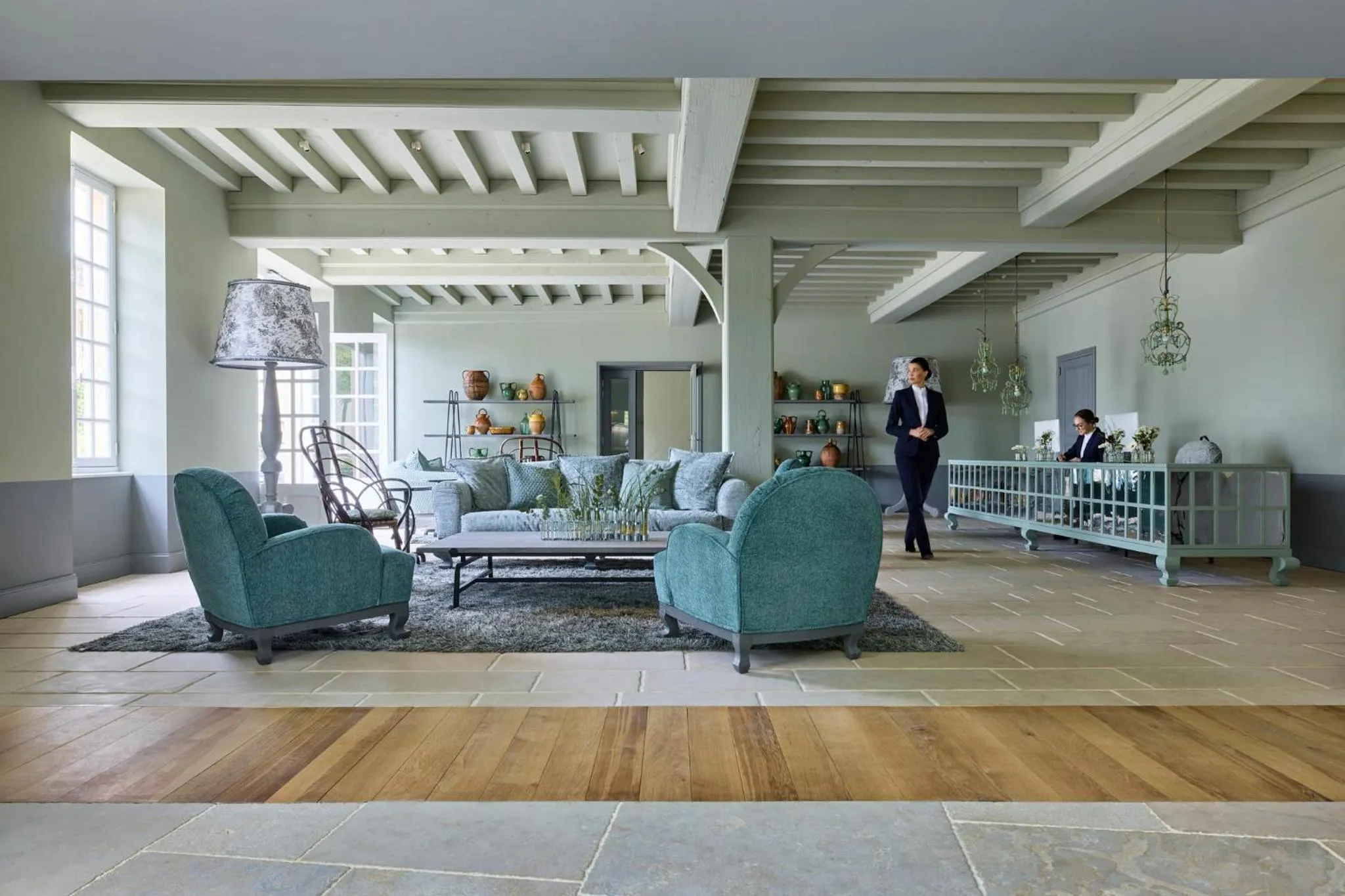 Lobby or reception in COMO Le Montrachet