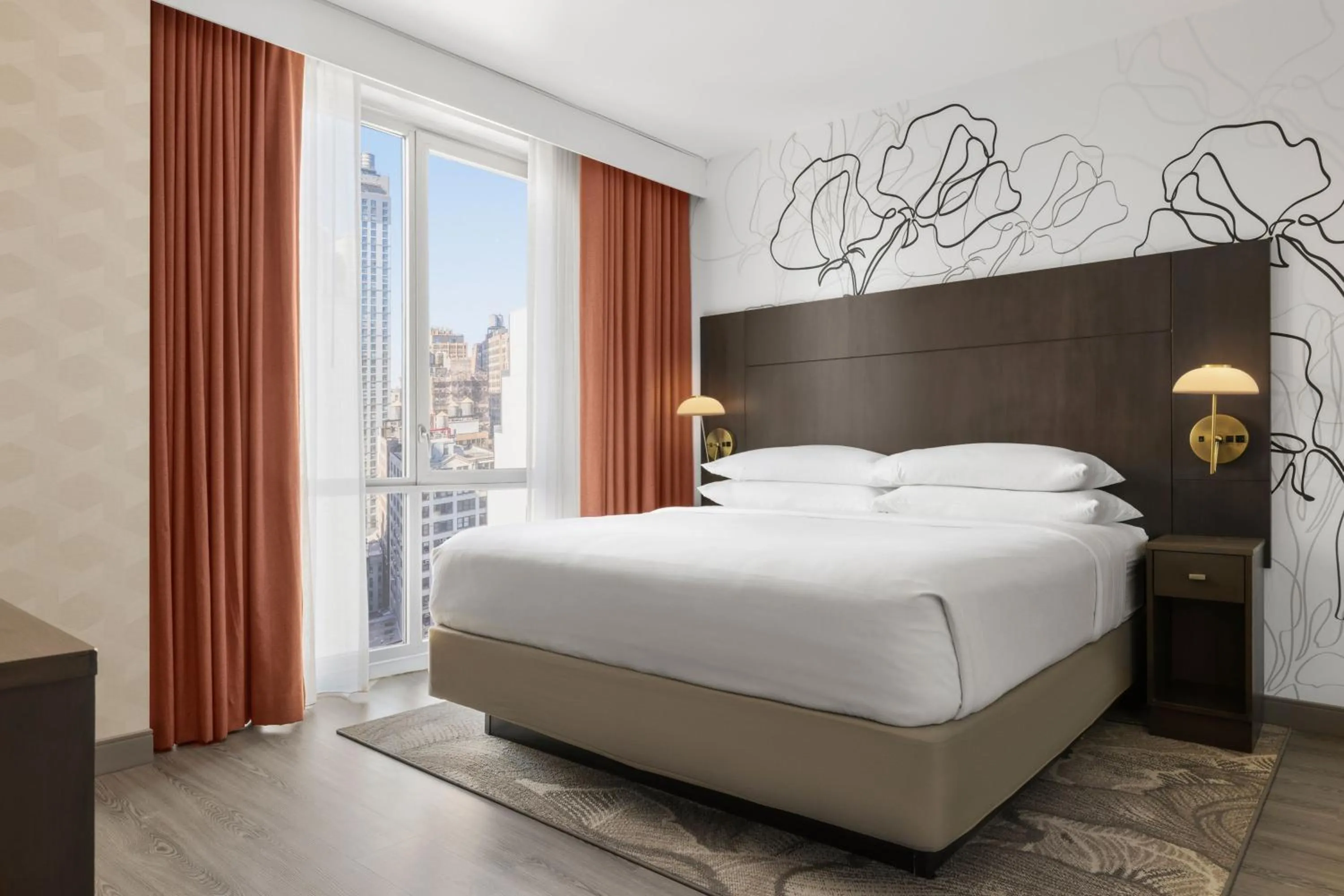 Bedroom, Bed in Courtyard by Marriott New York Manhattan/Chelsea