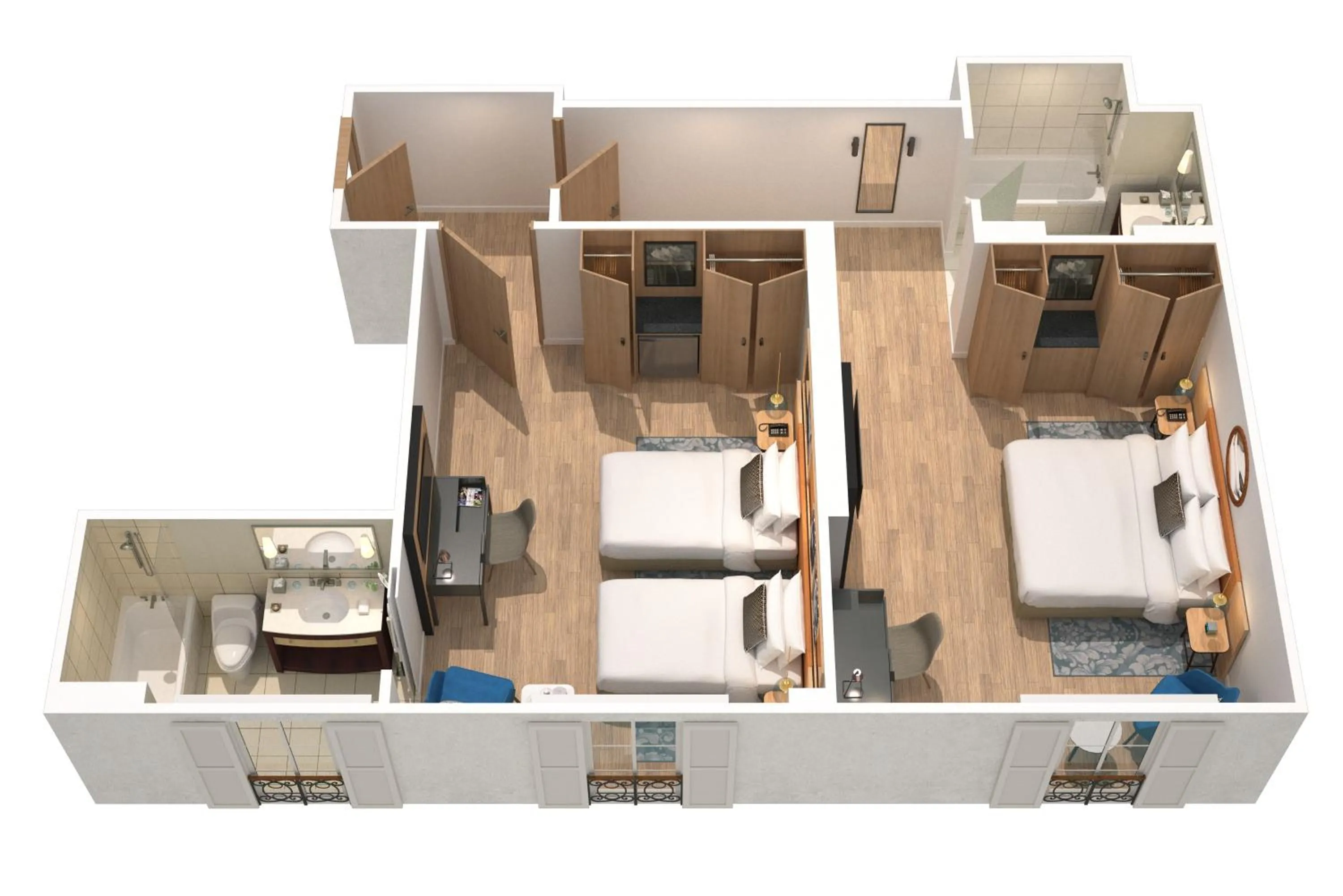 Floor plan in Renaissance Paris Vendome Hotel