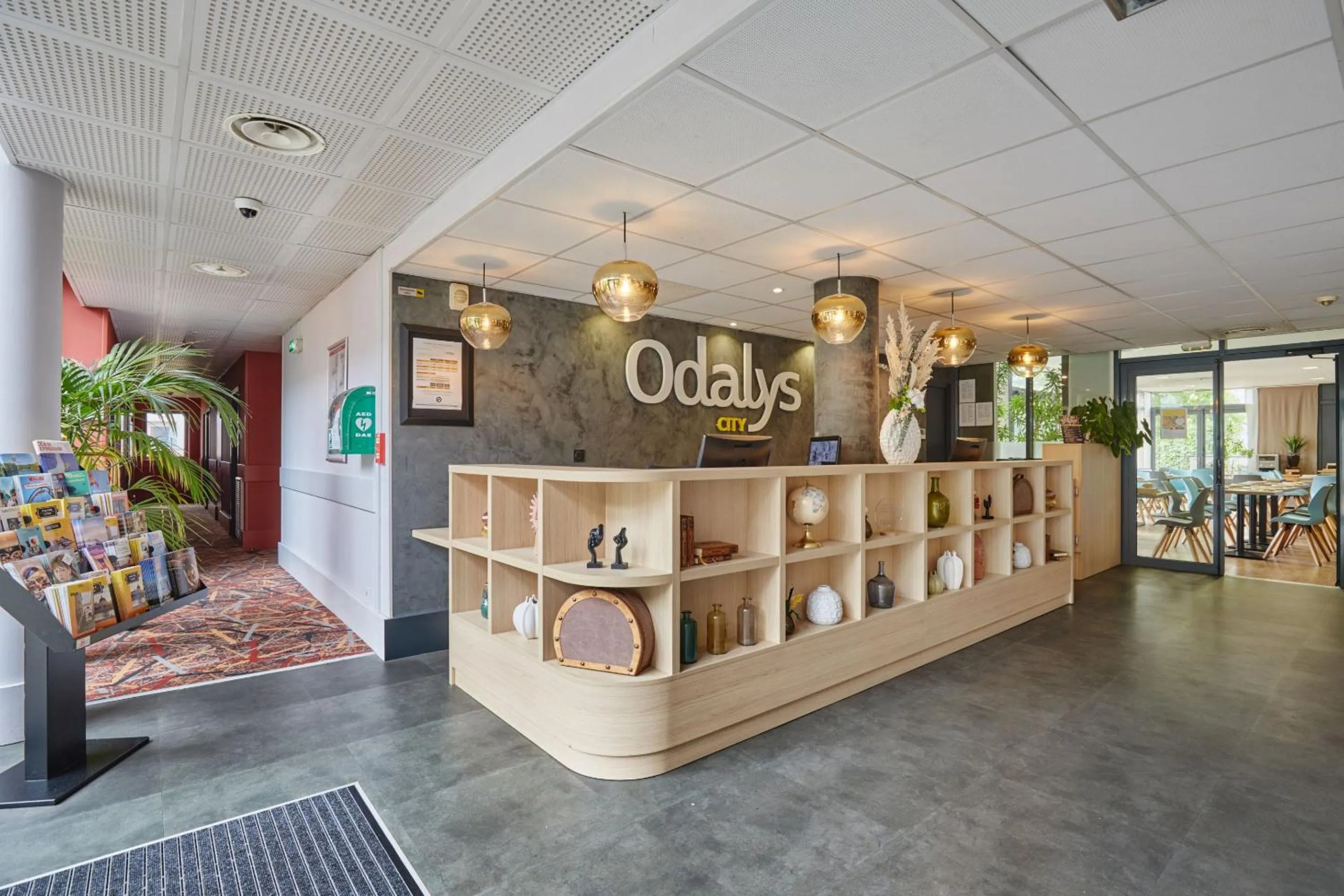 Lobby or reception in Appart'hôtel Odalys City - Bioparc Lyon Est