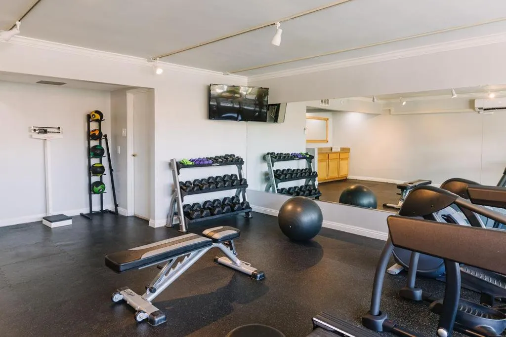 Fitness centre/facilities in Palm Garden Hotel