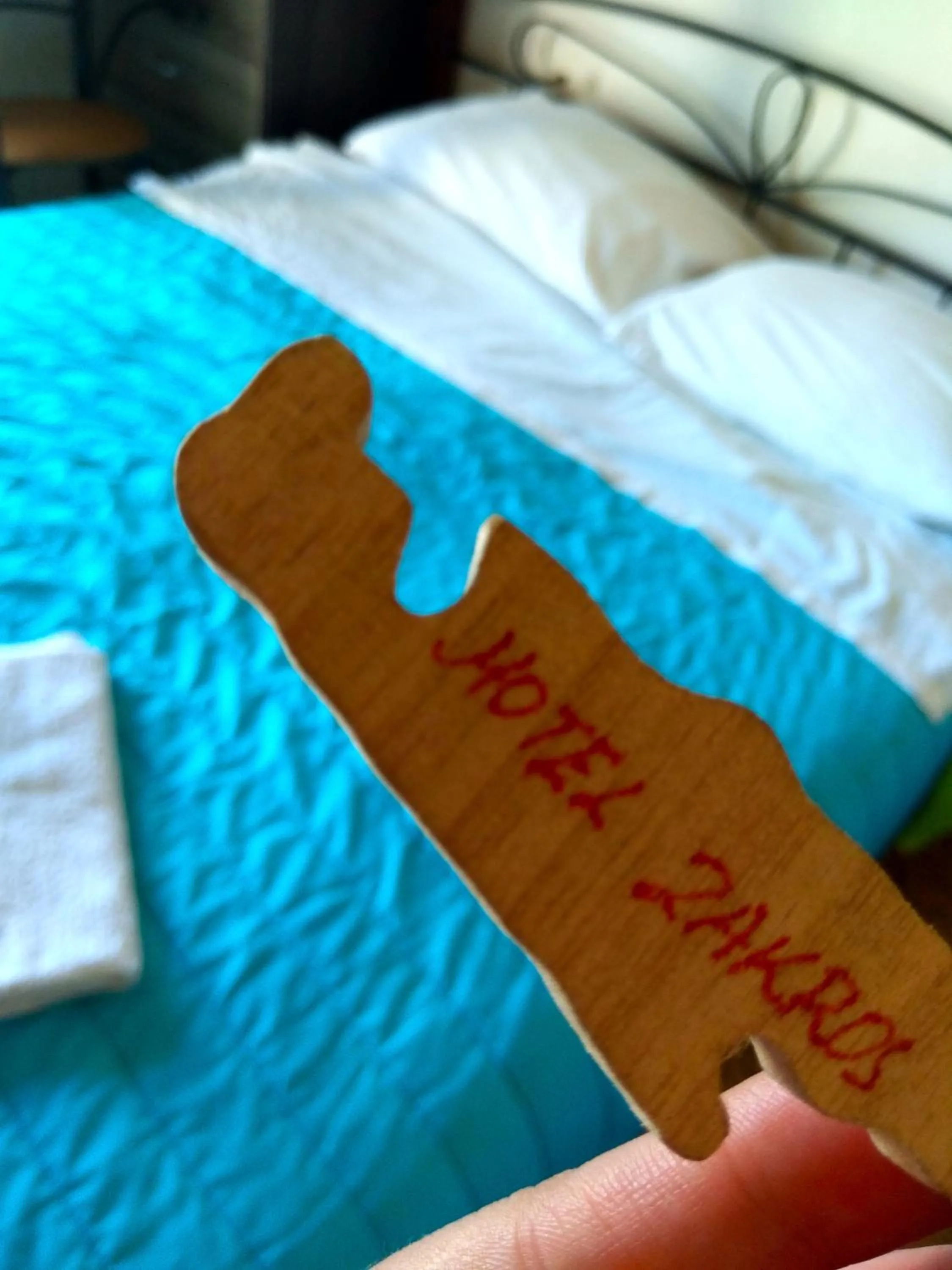 Property logo or sign, Bed in Hotel zakros rooms-restaurant