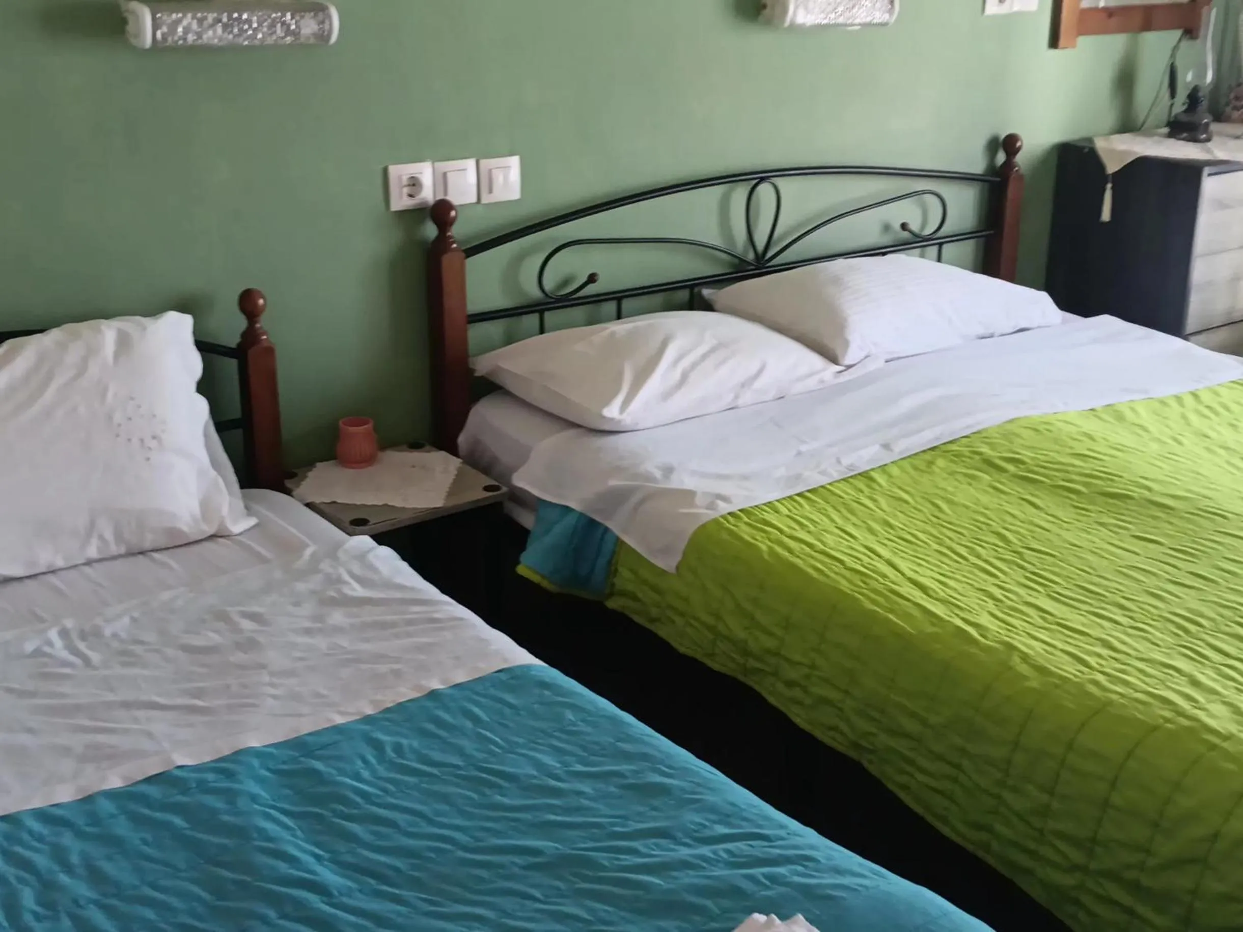 Bedroom, Bed in Hotel zakros rooms-restaurant