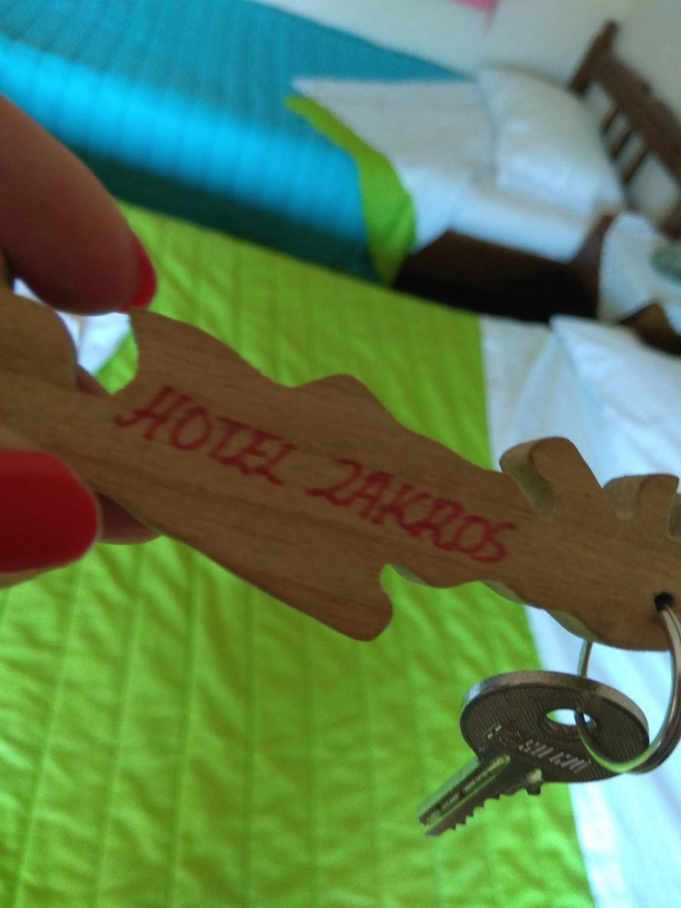 Logo/Certificate/Sign, Bed in Hotel zakros rooms-restaurant