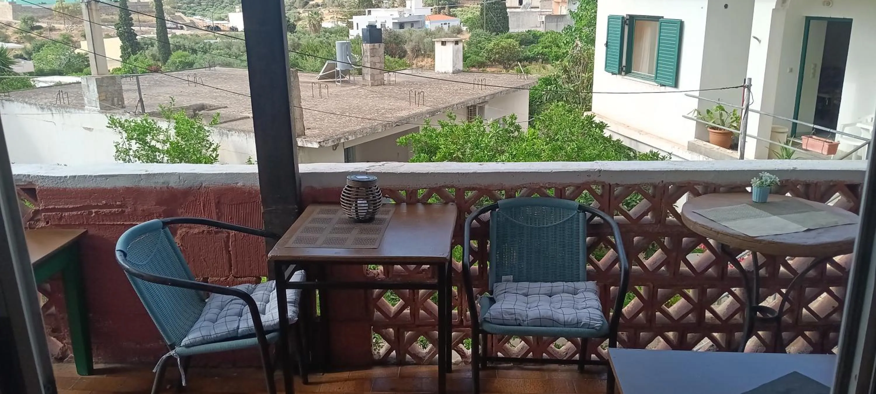 Balcony/Terrace in Hotel zakros rooms-restaurant