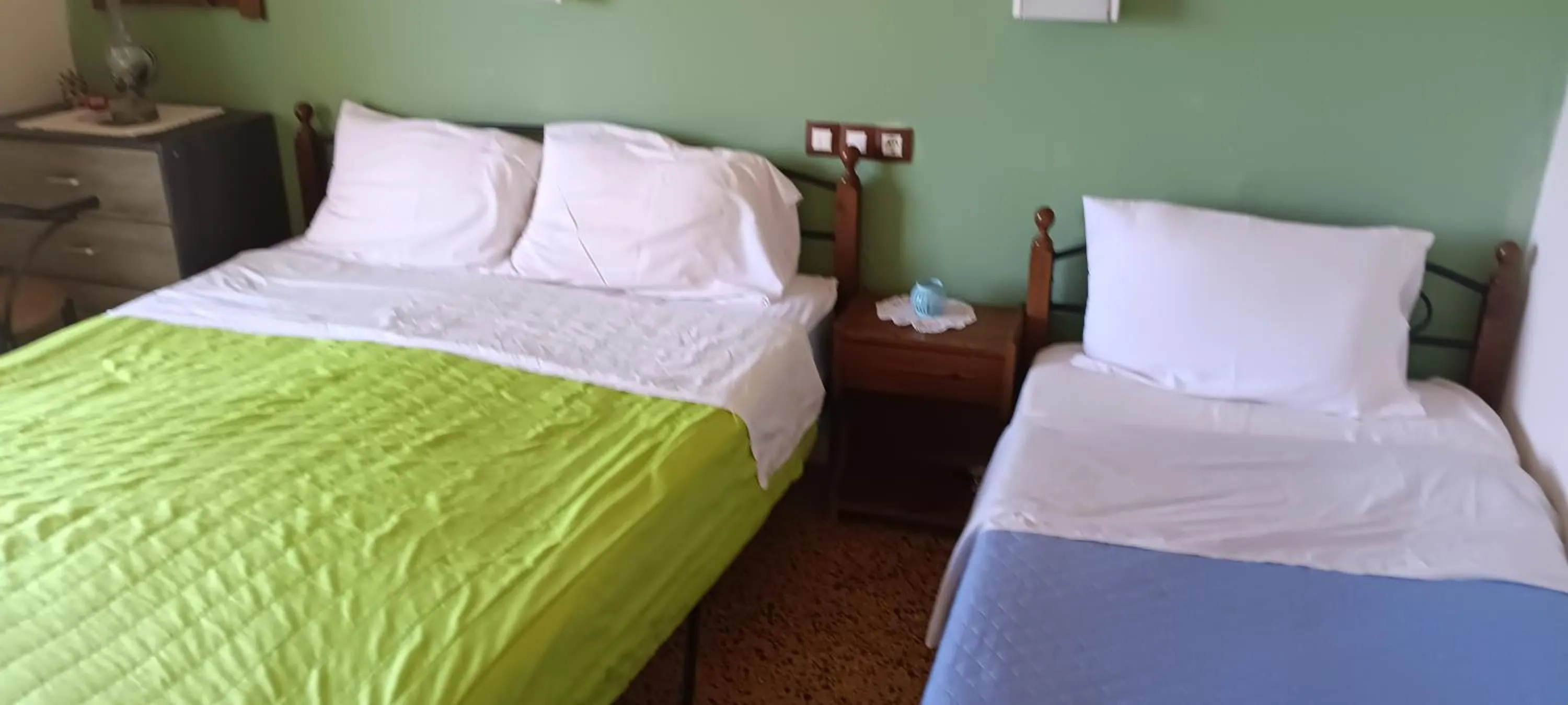 Bedroom, Bed in Hotel zakros rooms-restaurant