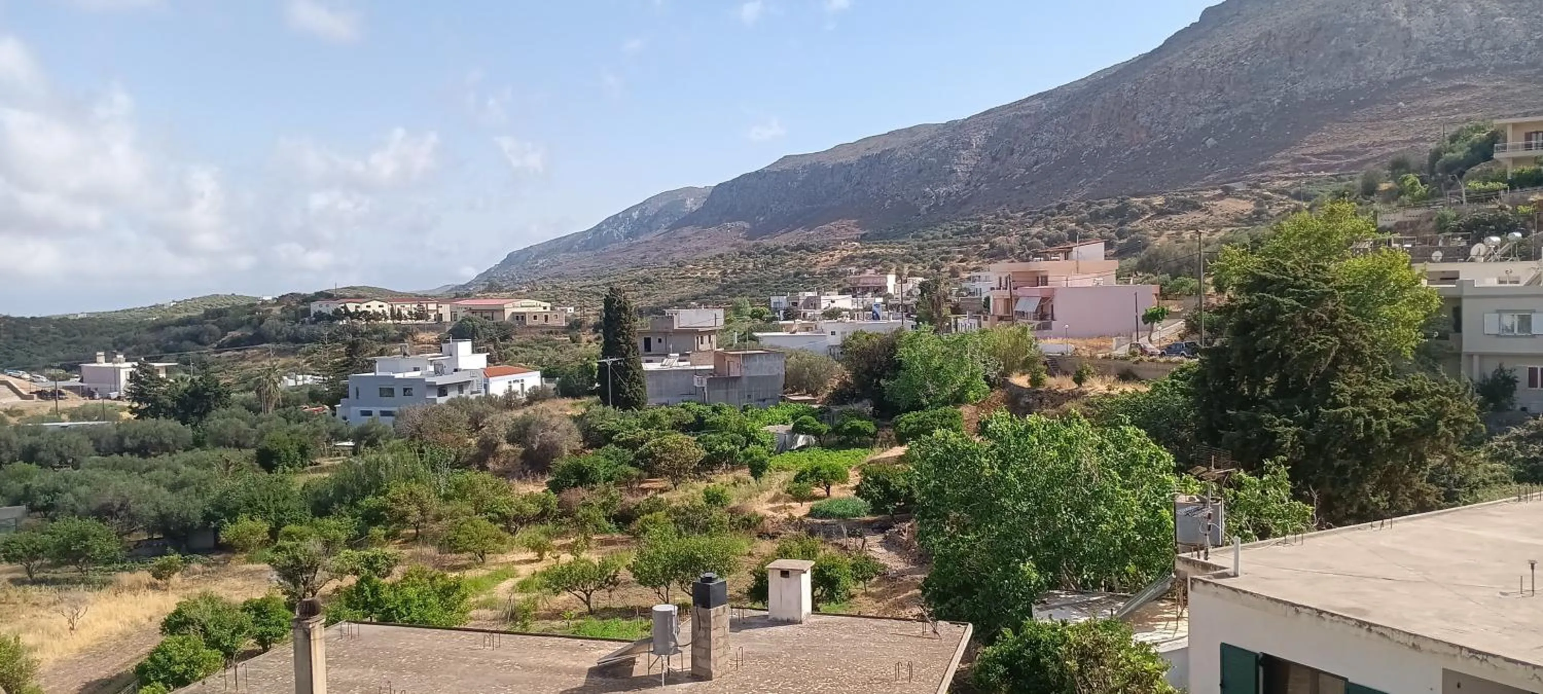 Balcony/Terrace in Hotel zakros rooms-restaurant