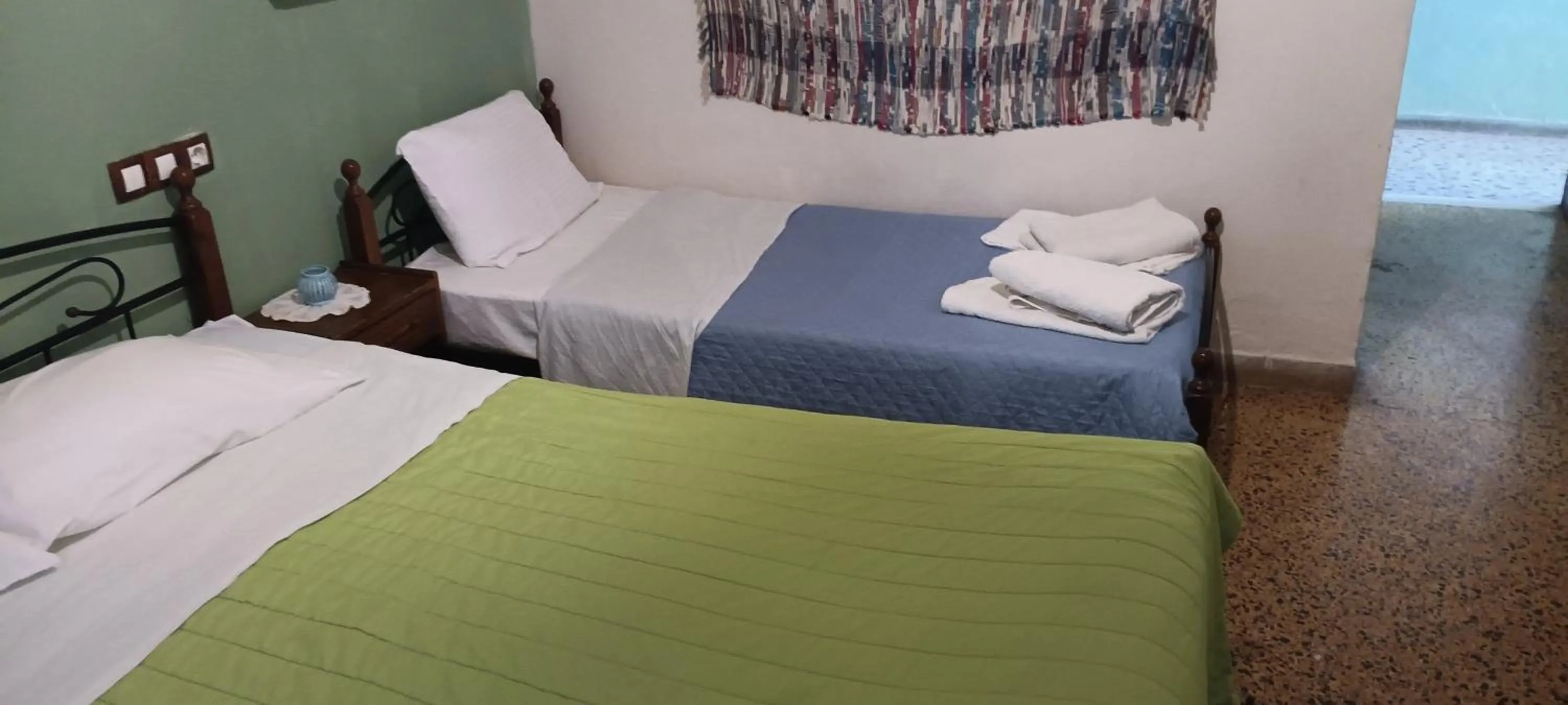 Bedroom, Bed in Hotel zakros rooms-restaurant