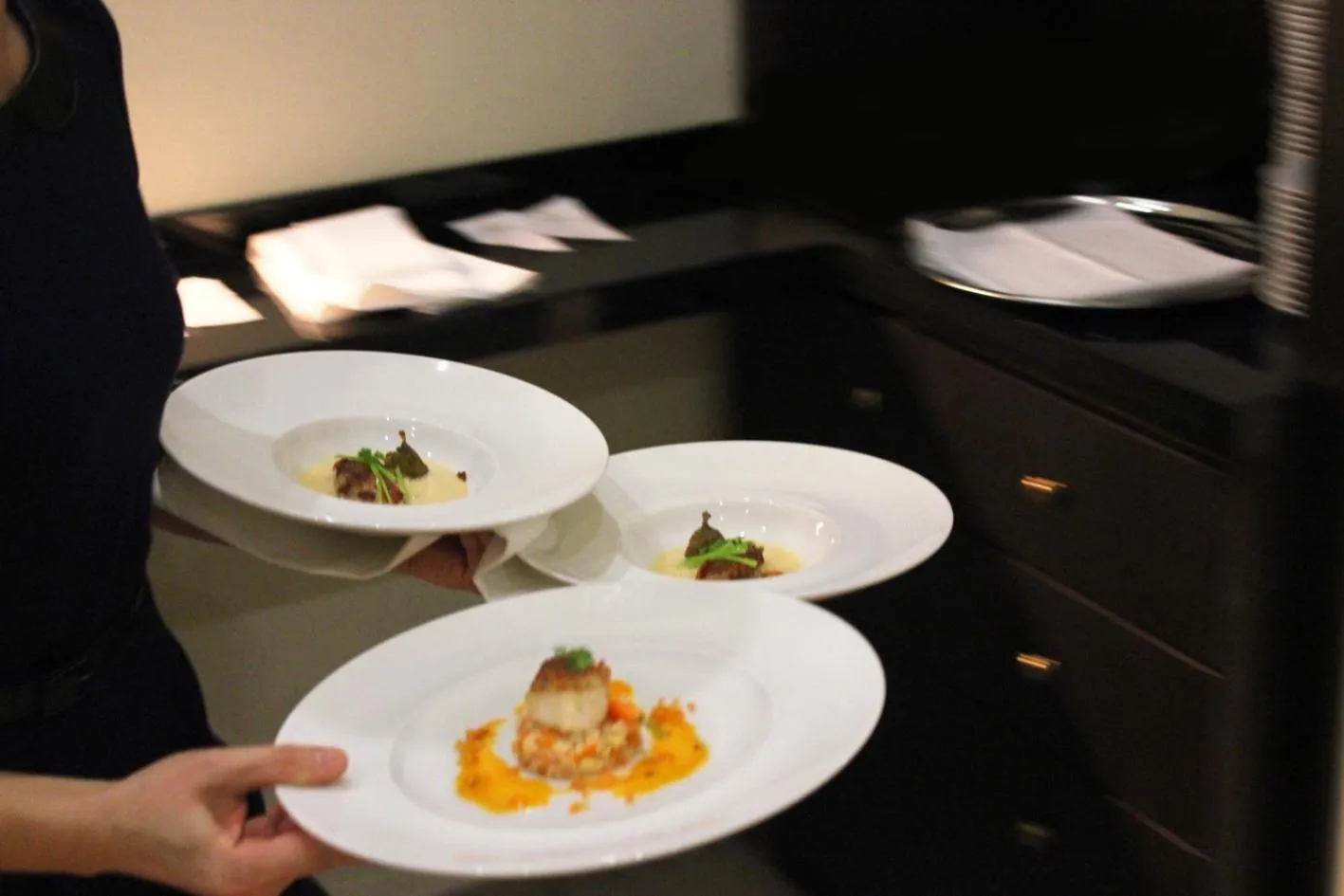 Food close-up in Hotel Restaurant Am Kring