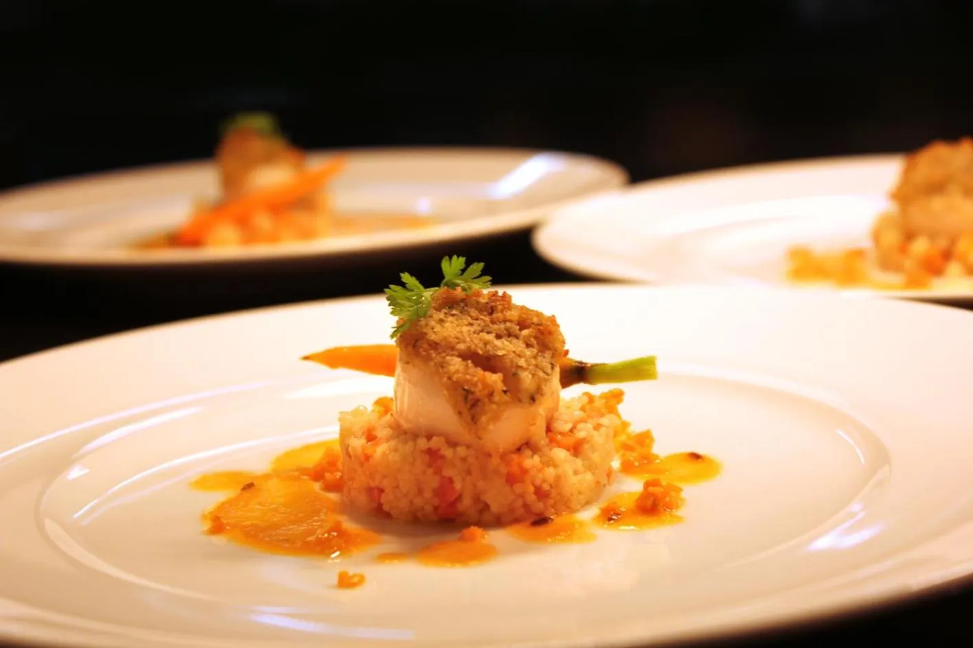 Food close-up in Hotel Restaurant Am Kring