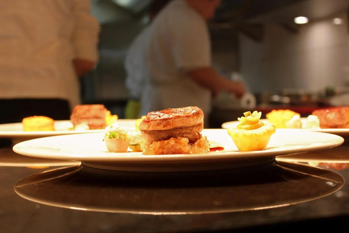 Food close-up in Hotel Restaurant Am Kring